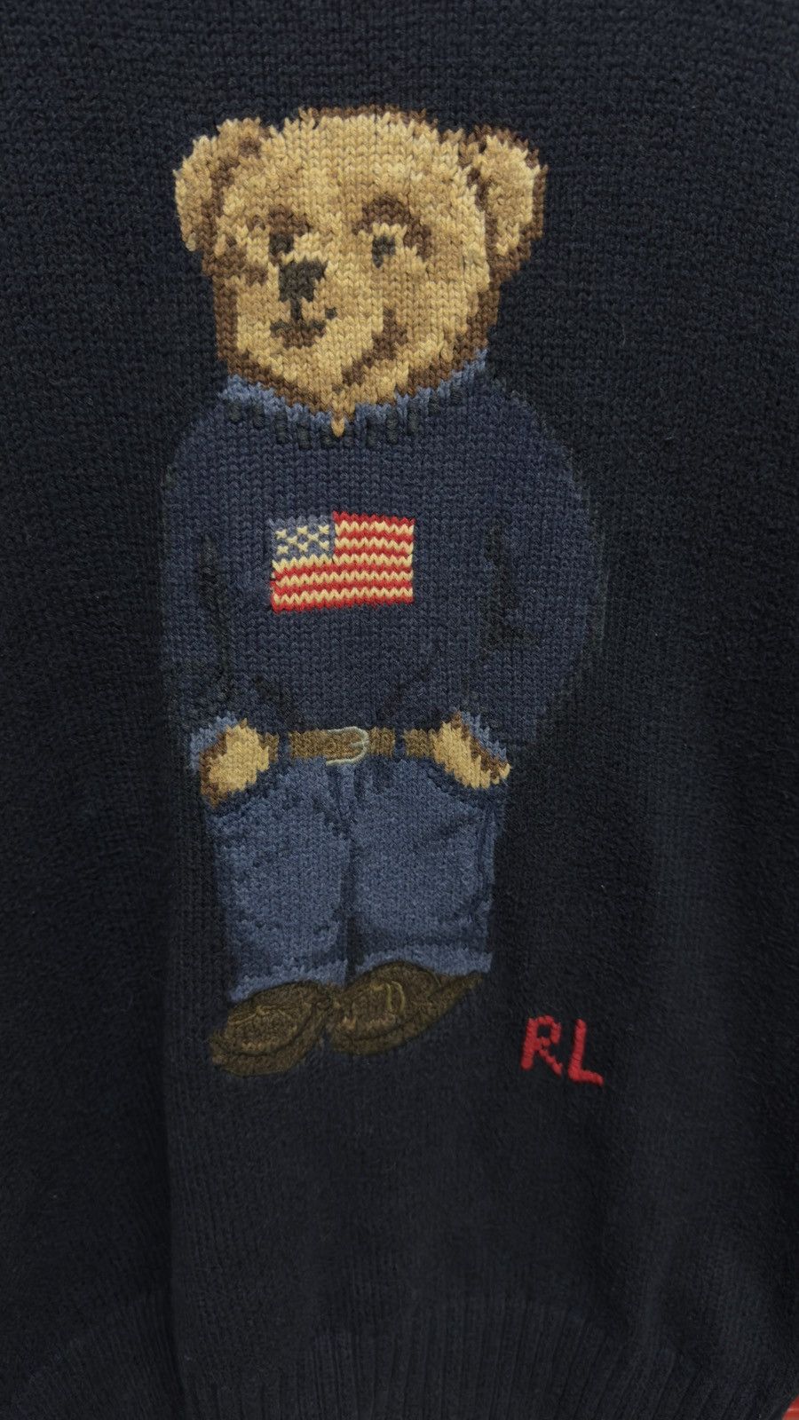 Ralph Lauren Polo Ralph Lauren Polo Bear Sweater Knit Crewneck Size US XL / EU 56 / 4 - 2 Thumbnail