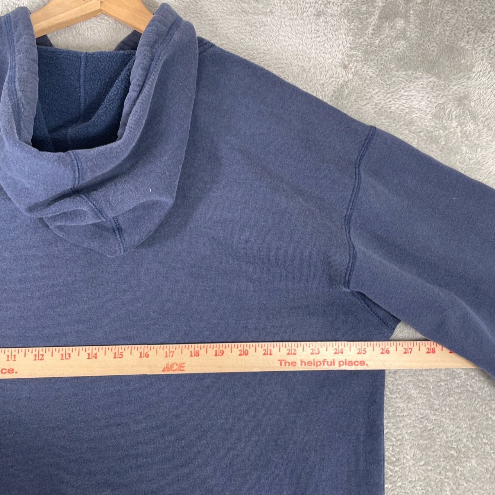 Tommy Hilfiger VINTAGE Tommy Hilfiger Hoodie Mens Large Blue Baggy Streetwear Hiphop Y2K Navy Blue Graphic Print Hoodie Oversized Logo Pullover Size US L / EU 52-54 / 3 - 7 Thumbnail