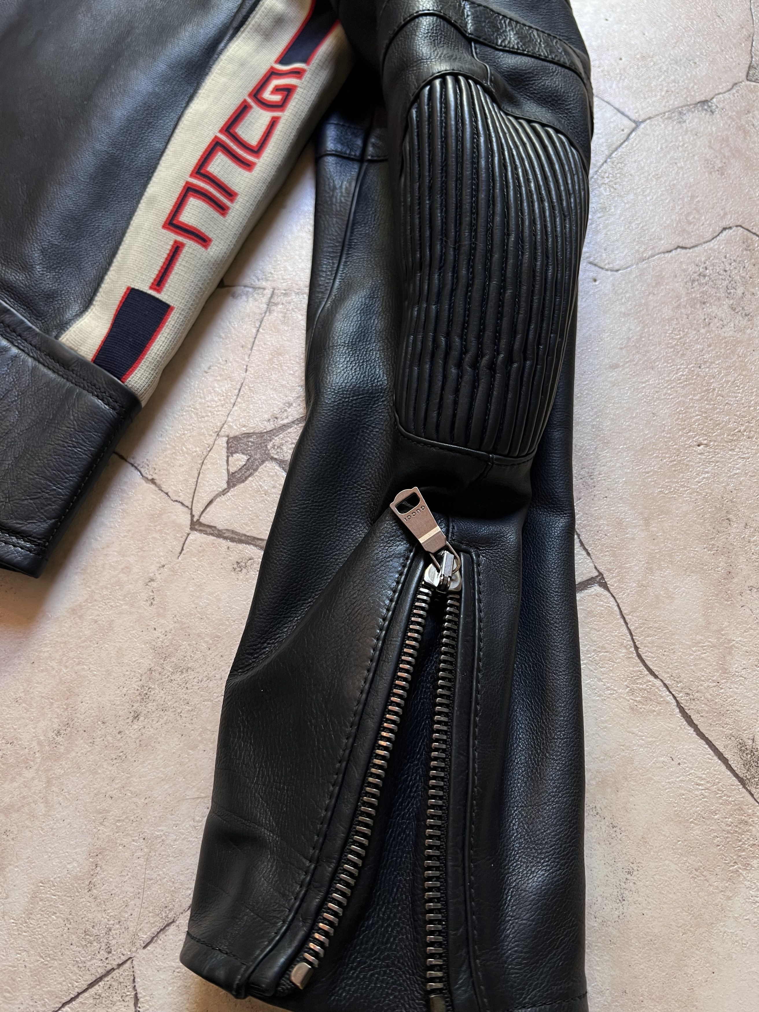Gucci Gucci Leather Jacket Blue Size US M / EU 48-50 / 2 - 7 Thumbnail