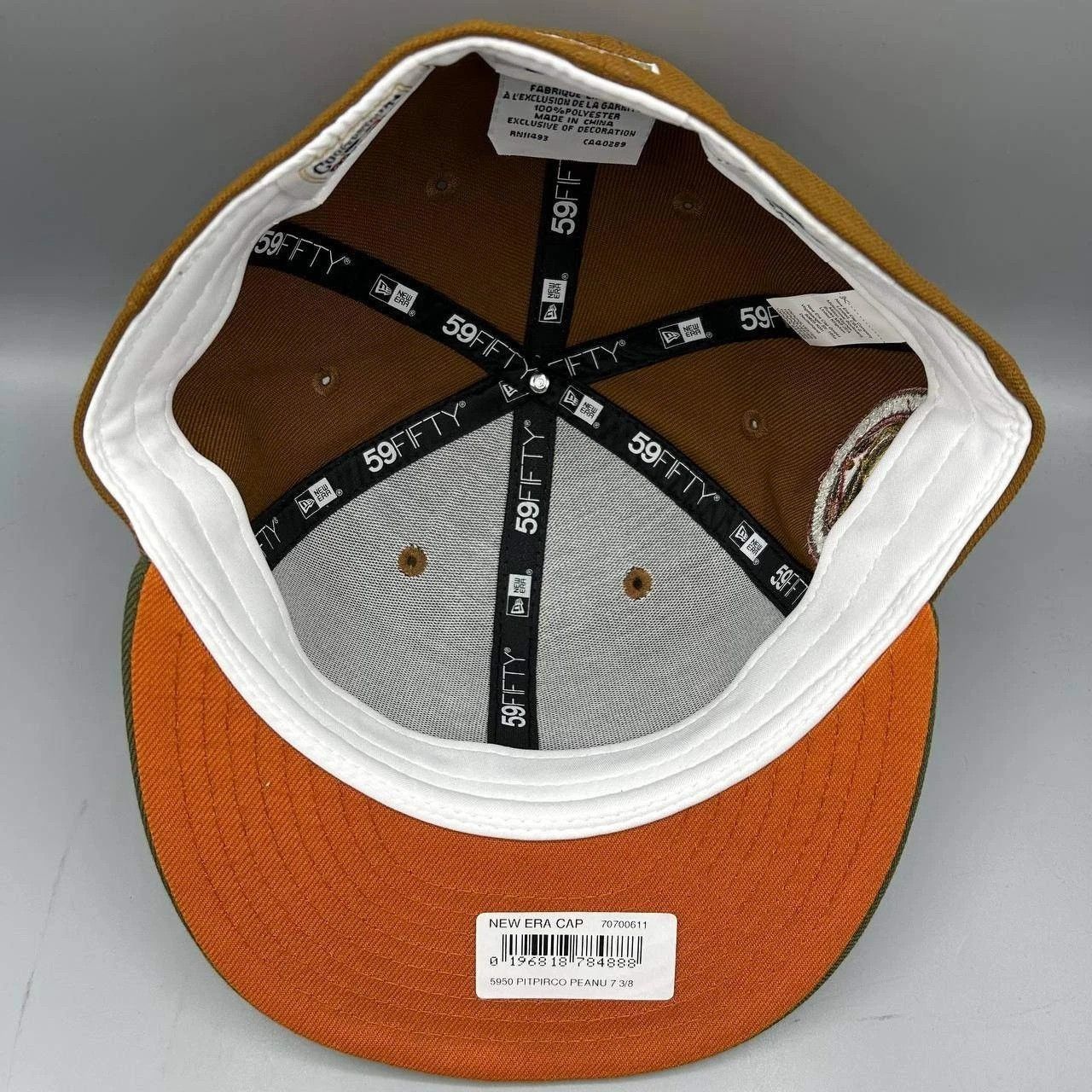 New Era Pittsburgh Pirates Hat Men 7 3/8 Brown Green MLB Fitted Cap Size ONE SIZE - 2 Thumbnail
