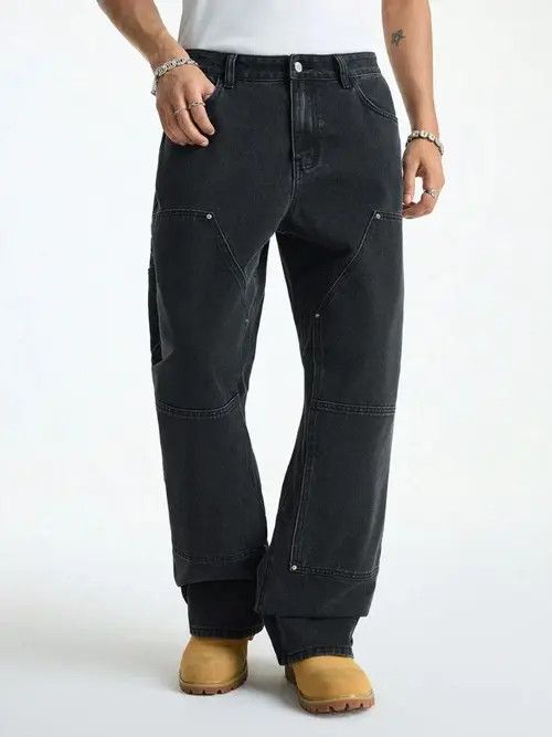 Japanese Brand Modern cargo denim jeans Size US 32 / EU 48 - 1 Thumbnail
