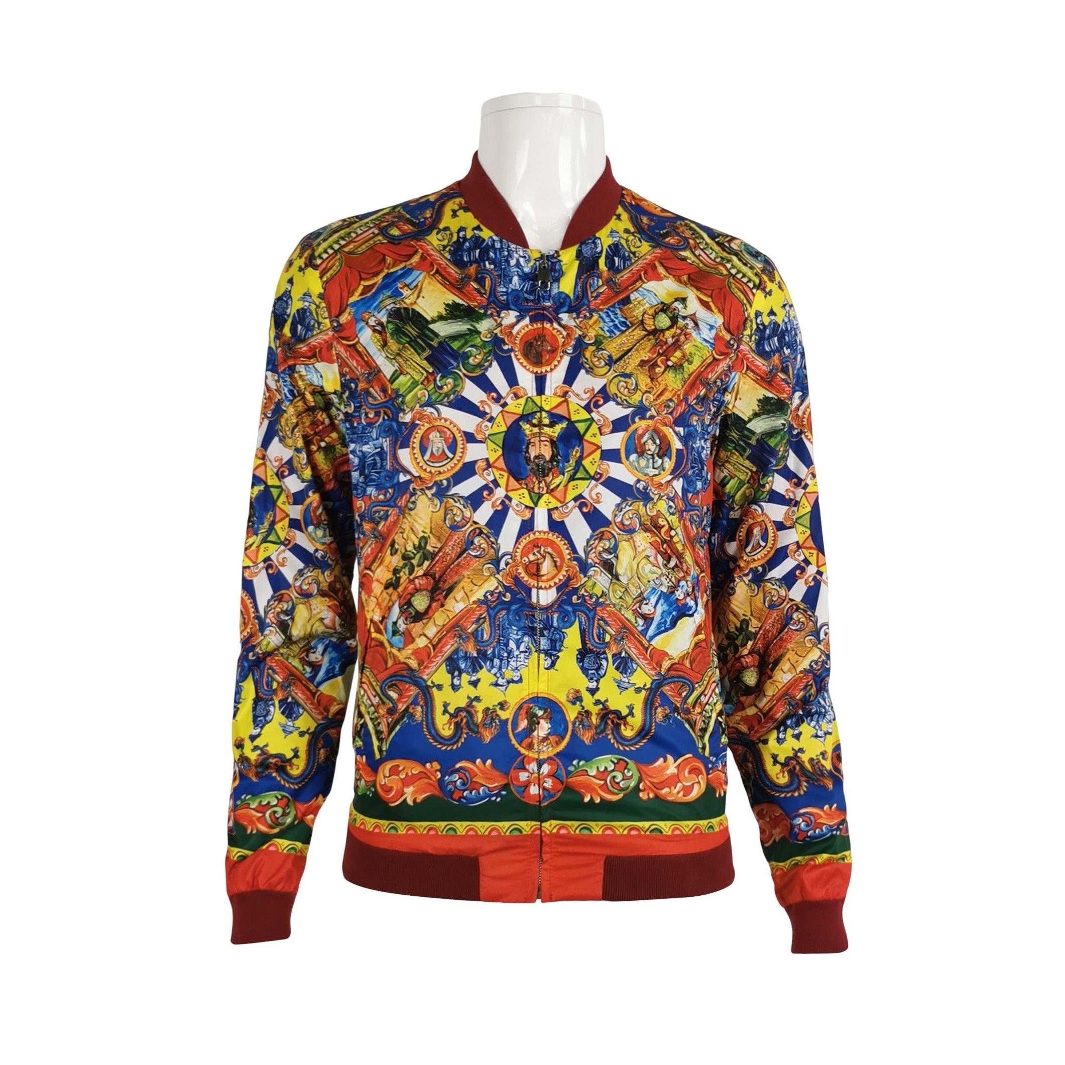Dolce & Gabbana Dolce & Gabbana Print Bomber Jacket Size 44 Size US S / EU 44-46 / 1 - 1 Thumbnail