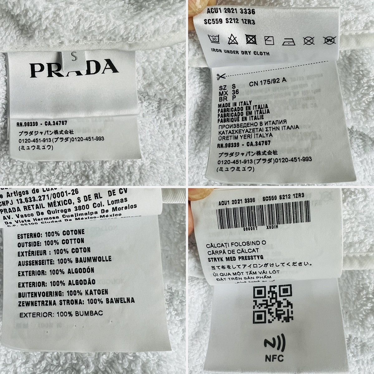 Prada PRADA terry cloth bowling shirt jacket Size US S / EU 44-46 / 1 - 9 Thumbnail
