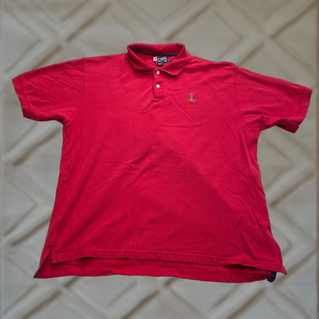 Chaps Chaps Ralph Lauren Polo Shirt Mens XXL Red White Short Sleeve Logo Rugby Golf Shirt Size US XXL / EU 58 / 5 - 1 Thumbnail