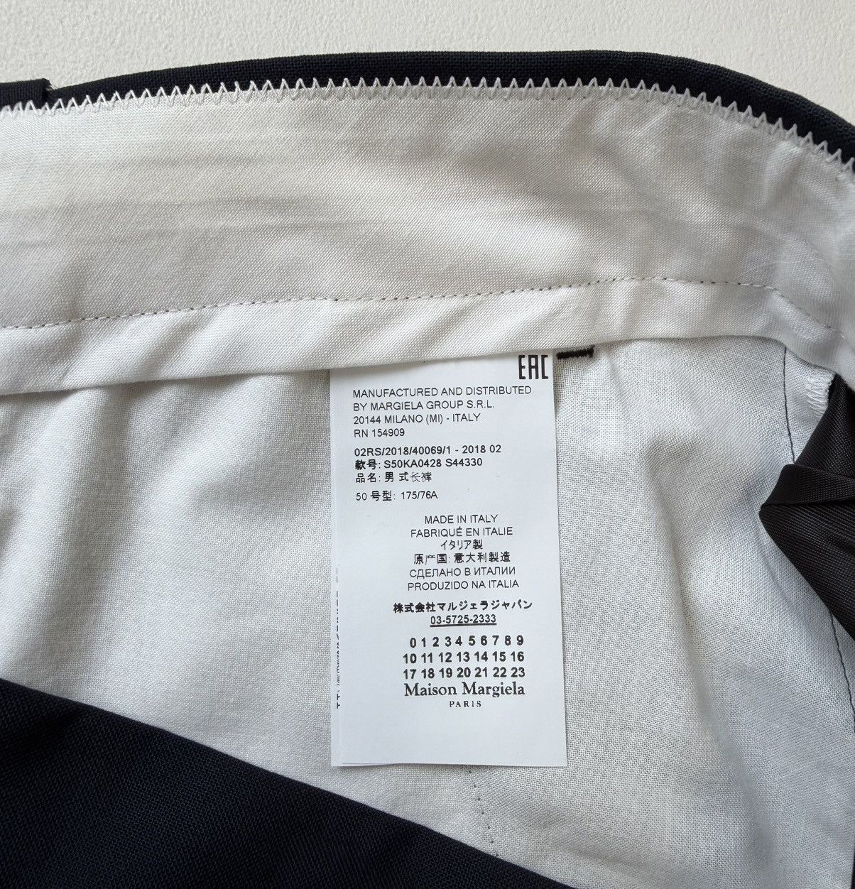 Maison Margiela S/S 18 Straight Leg Blue Wool Trousers Size US 34 / EU 50 - 8 Thumbnail