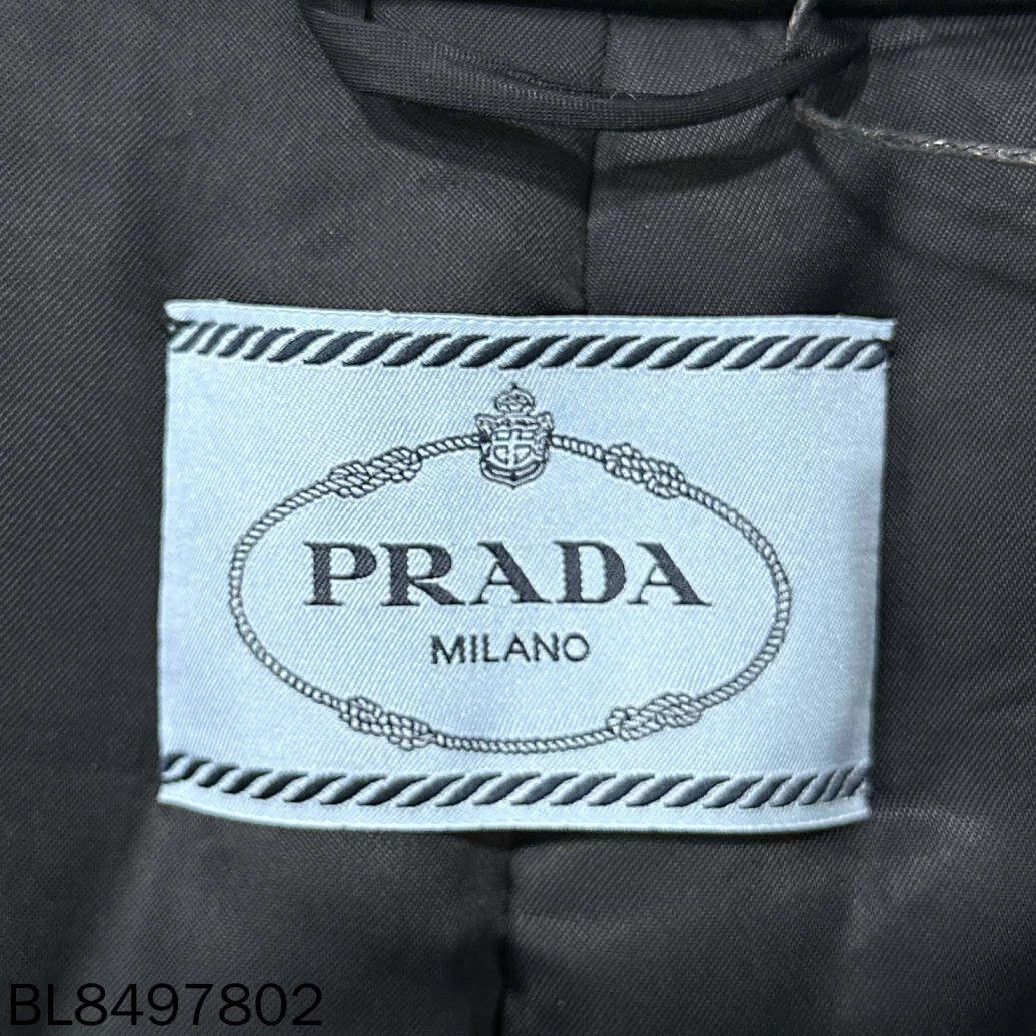 Prada PRADA Nylon Down Jacket w/ Triangle Logo - Size 40 Size M / US 6-8 / IT 42-44 - 4 Thumbnail