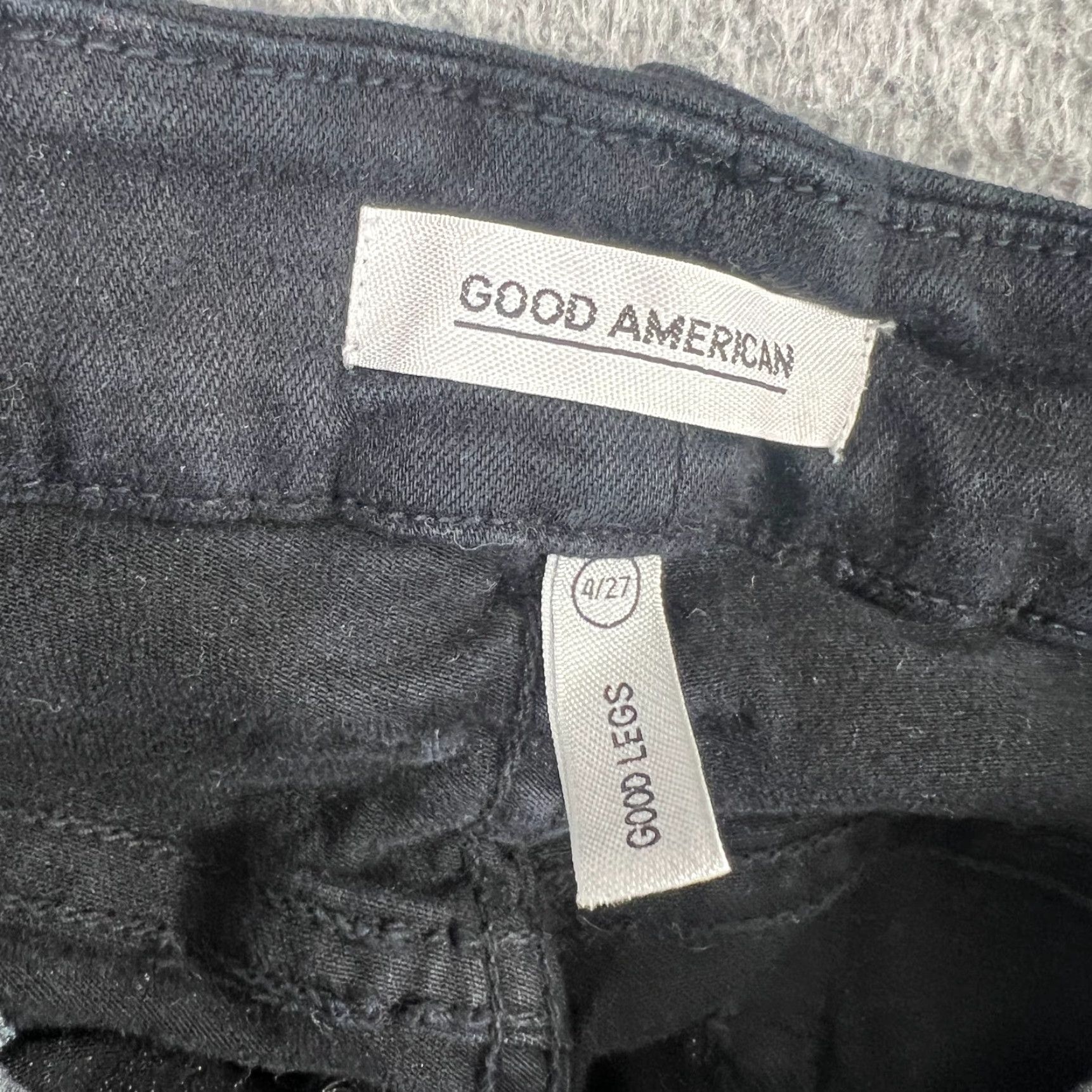Good American Good American Jeans Women Skinny Black 4 28W 26Inseam Denim 5-Pocket Size 27" / US 4 / IT 40 - 7 Thumbnail