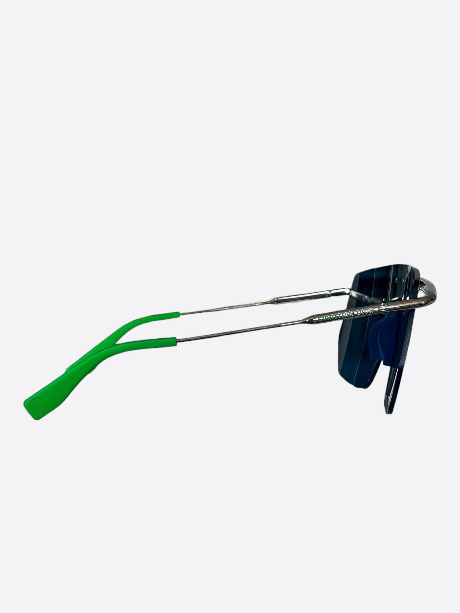 Dior Dior Blue Oblique Shield Sunglasses Size ONE SIZE - 2 Thumbnail