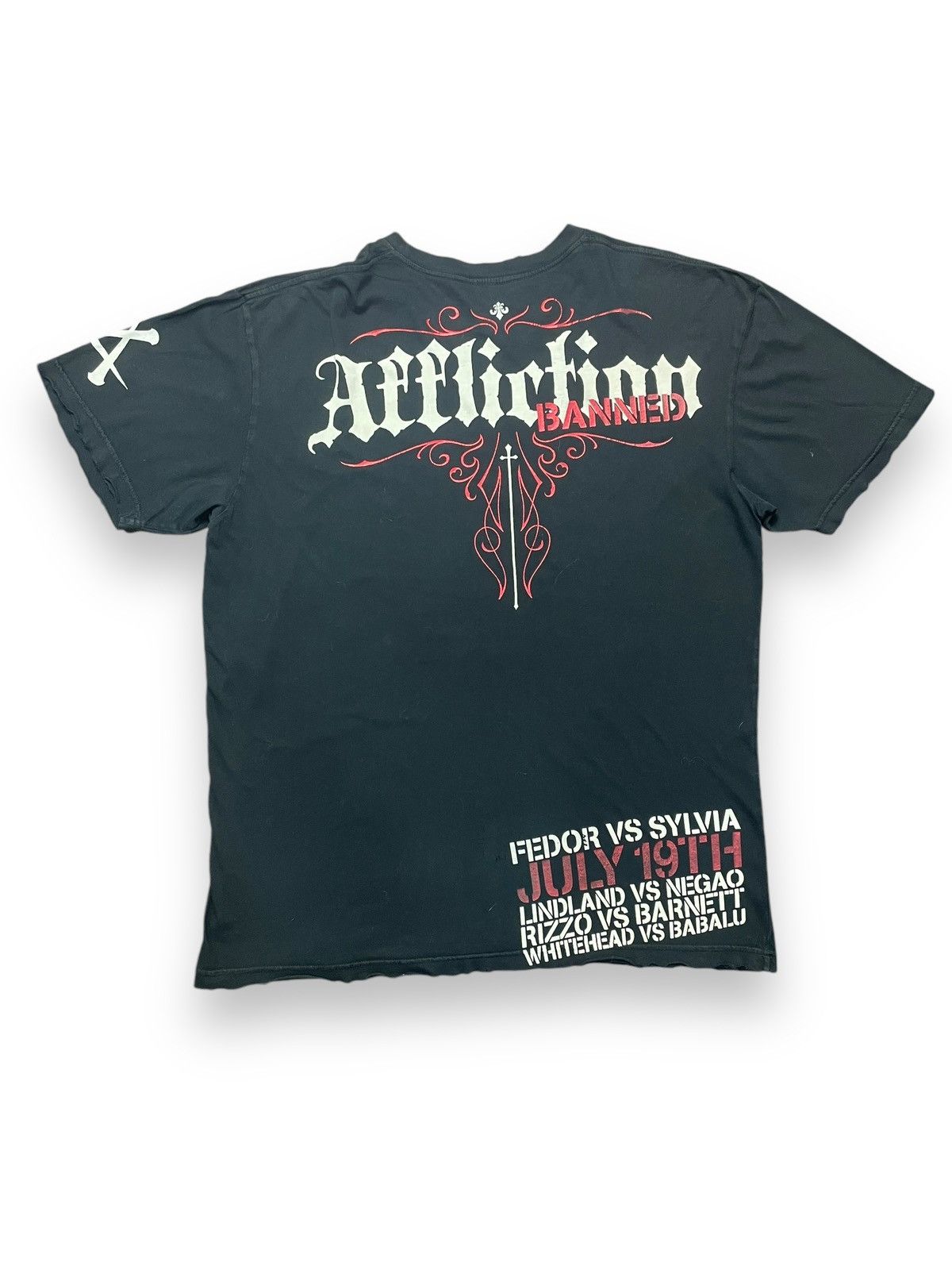 Affliction × Tapout Y2K Affliction Fedor vs Sylvia MMA Shirt Size US XXL / EU 58 / 5 - 2 Thumbnail