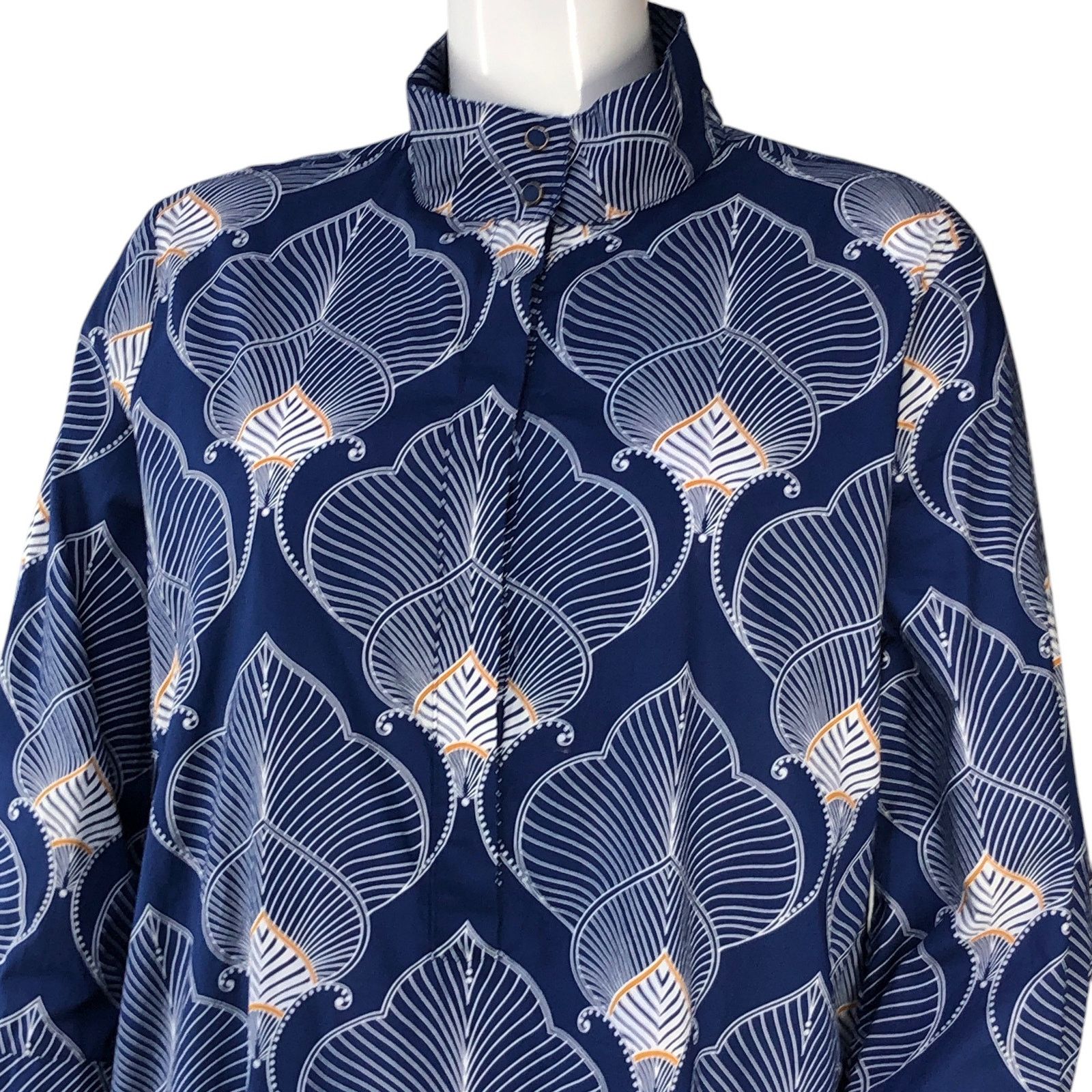 J.McLaughlin J McLaughlin Size XL Shirt Dress Mock Neck Tangier POCKETS Size XL / US 12-14 / IT 48-50 - 2 Thumbnail