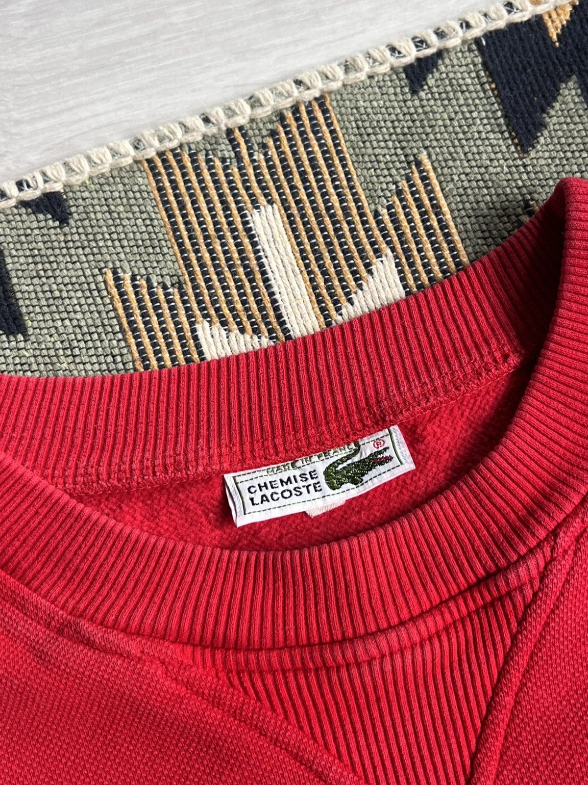 Lacoste Vintage Lacoste Chemise Knitwear Sweatshirt Size US L / EU 52-54 / 3 - 9 Thumbnail