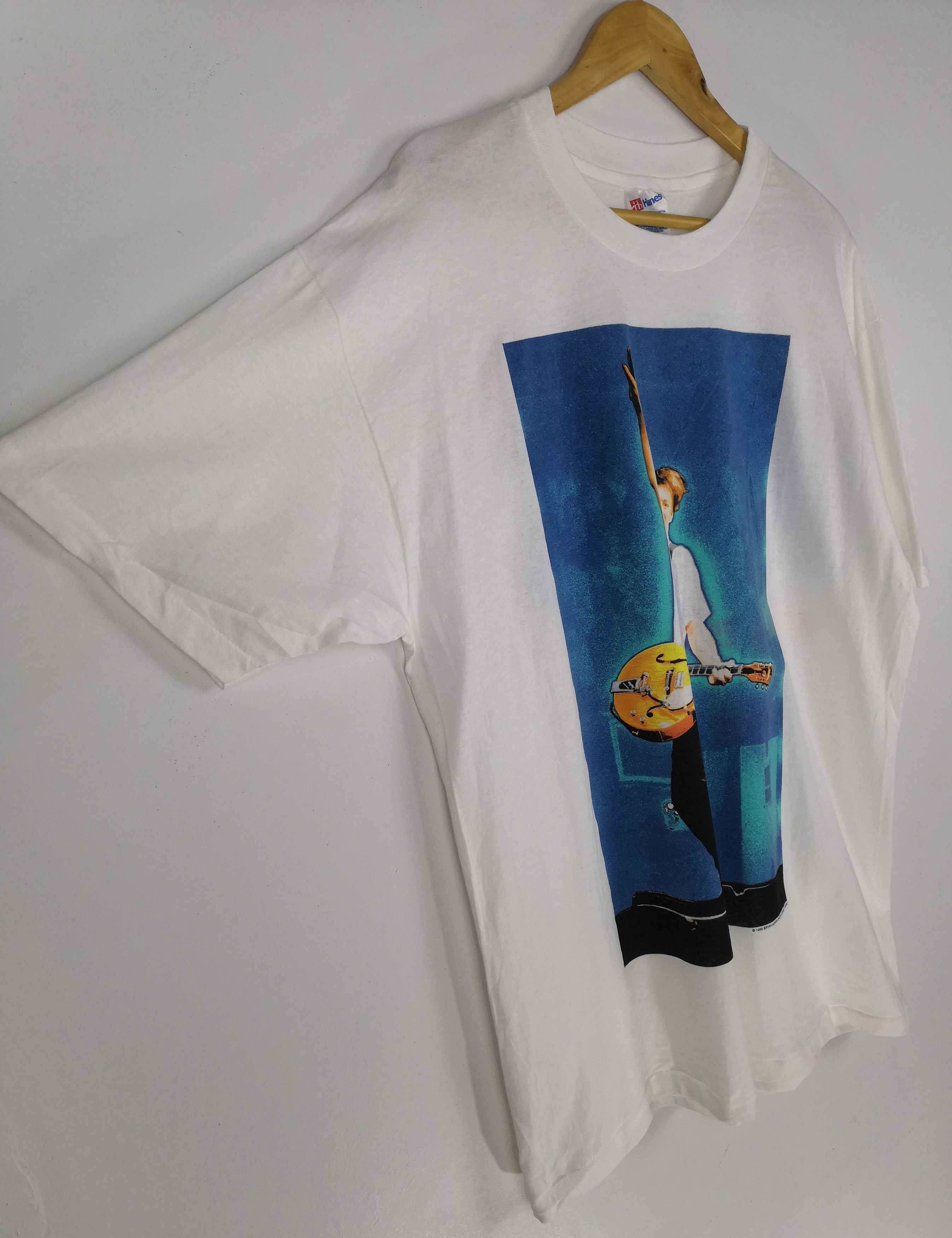 Band Tees Vintage 90s Bryan Adams T-Shirt Band Tee Tour 1995 Size US XL / EU 56 / 4 - 4 Thumbnail