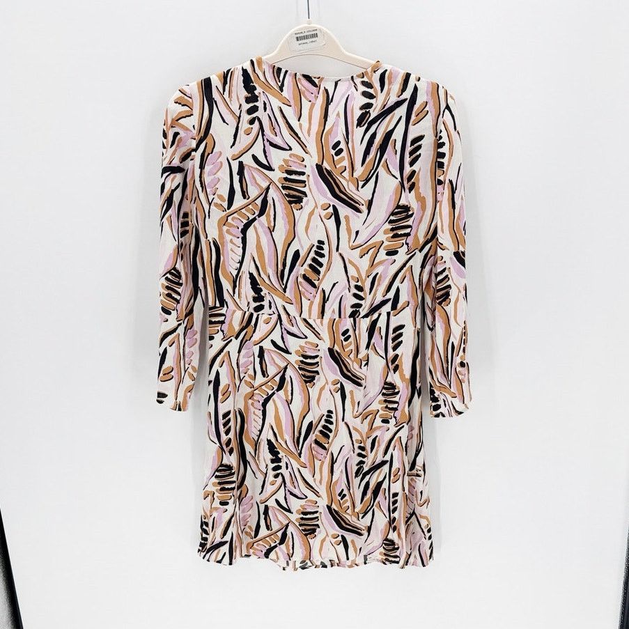 ba&sh ba&sh Thesee mini dress plunging neckline 3/4 sleeves size M Size M / US 6-8 / IT 42-44 - 2 Thumbnail