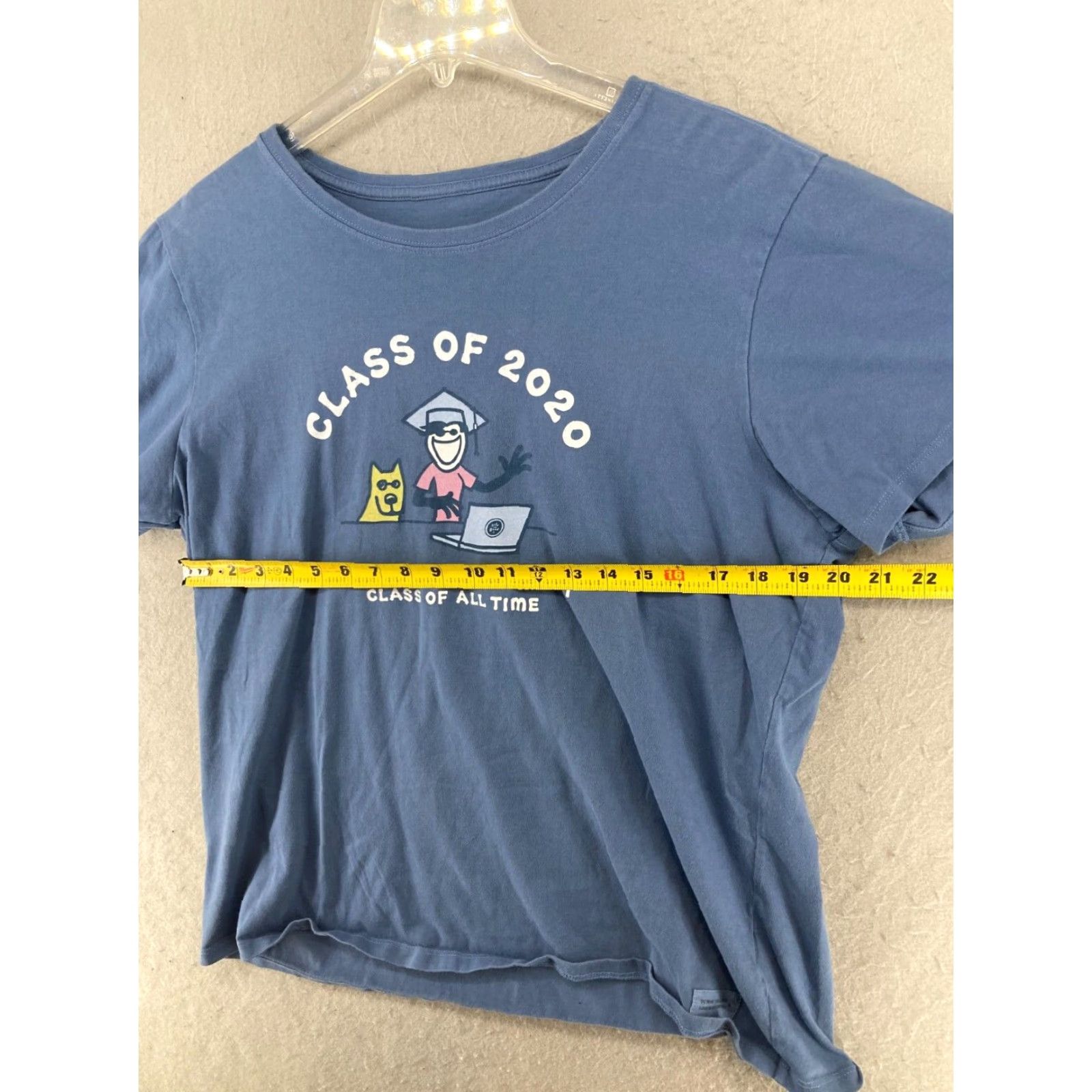 Life is Good Life Is Good Womens TShirt XL Blue Class Of 2020 Graphic Print Short Sleeve Jersey 100% Cotton Regular Size XL / US 12-14 / IT 48-50 - 2 Thumbnail