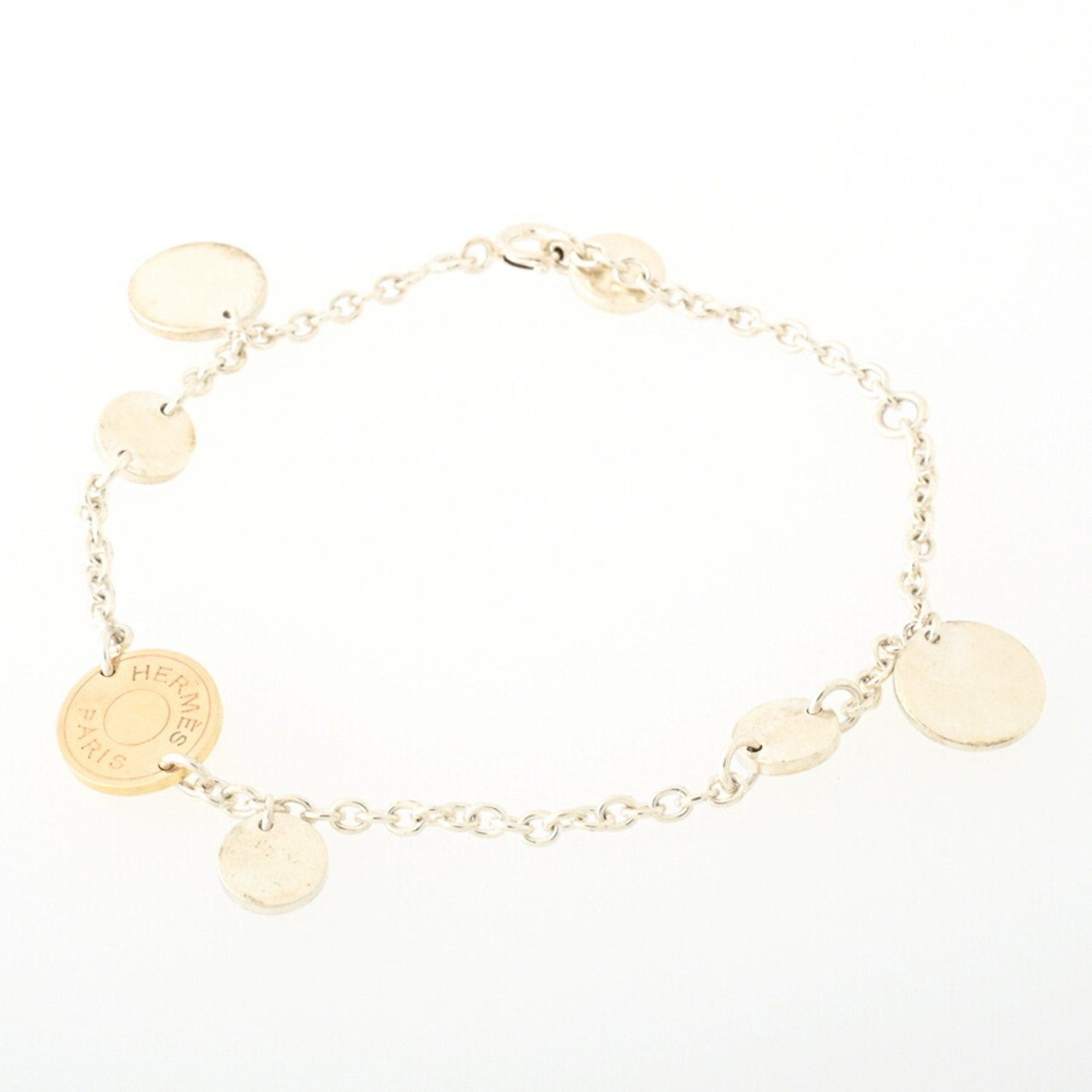 image of Hermes Confetti Serie Bracelet Sv925 × K18Pg in Gold, Women's