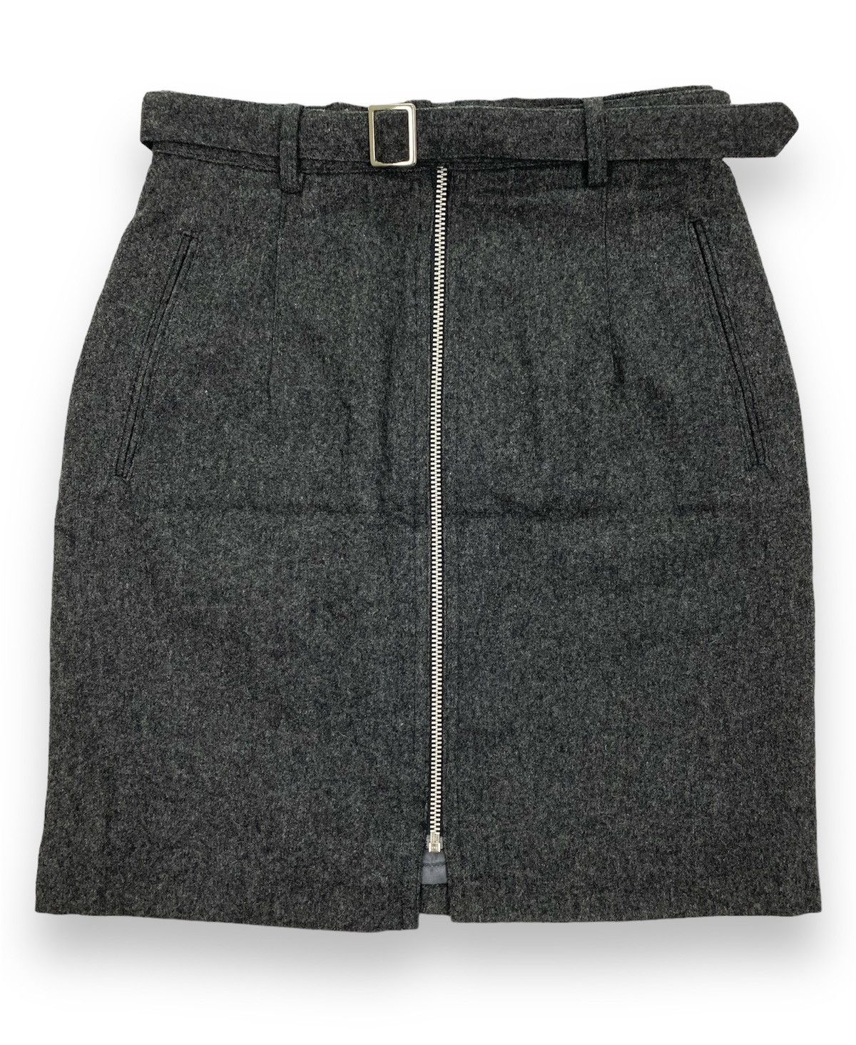 image of Michiko Koshino Skirt in Dark Grey, Women's (Size 26)