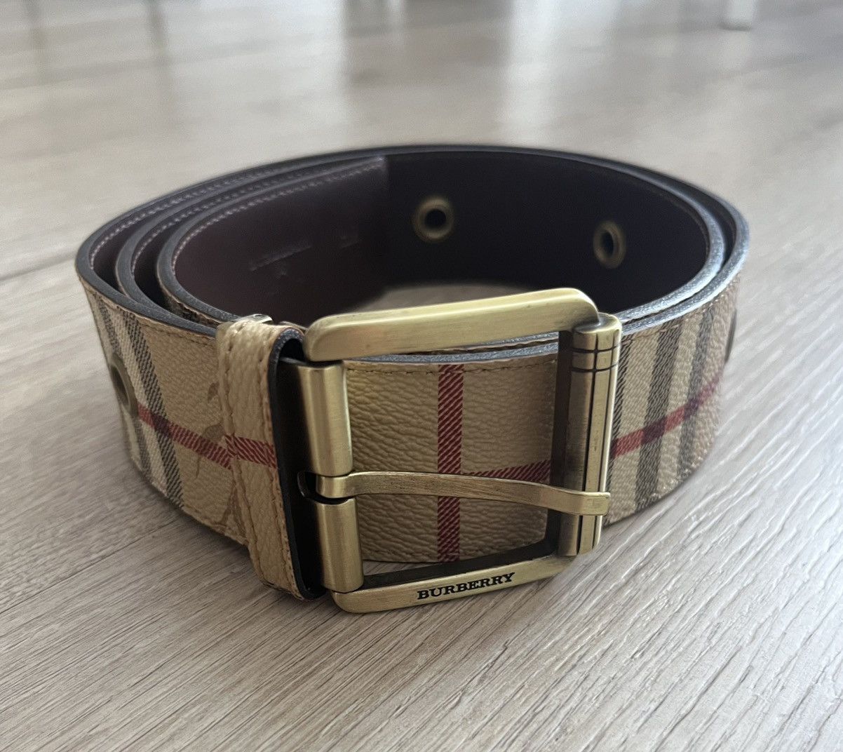 image of Belt Burberry Monogram in Brown, Women's