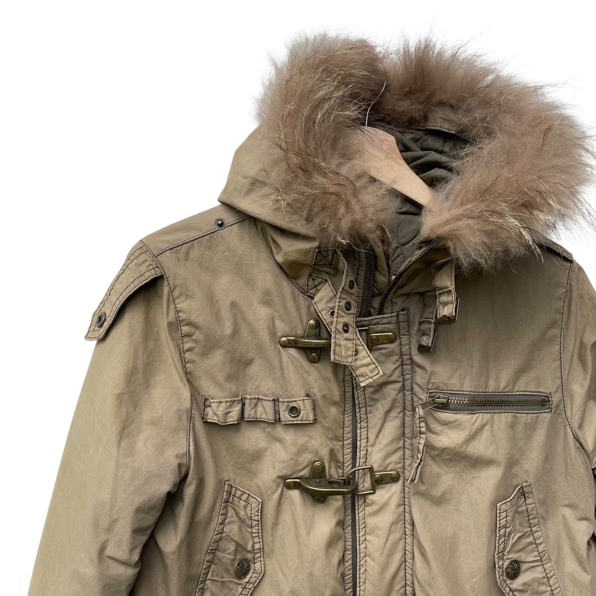 Le Grande Bleu (L.G.B.) 💥Japanese Brand Upper Freak Faux Fur Parka Hooded Jacket Size US M / EU 48-50 / 2 - 4 Thumbnail