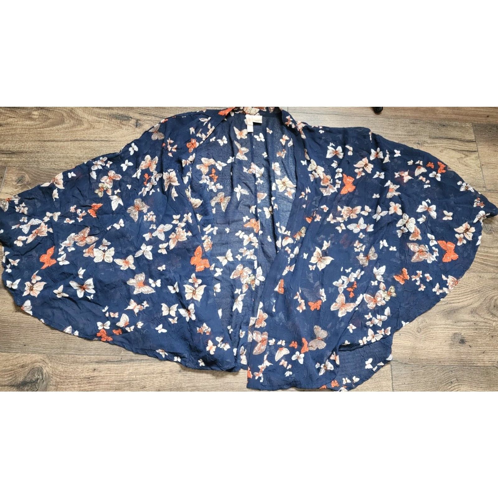 Vintage VINTAGE Xhilaration Boho Cardigan Sweater Women’s Size M Blue Sheer 3/4 Sleeve Size M / US 6-8 / IT 42-44 - 3 Thumbnail