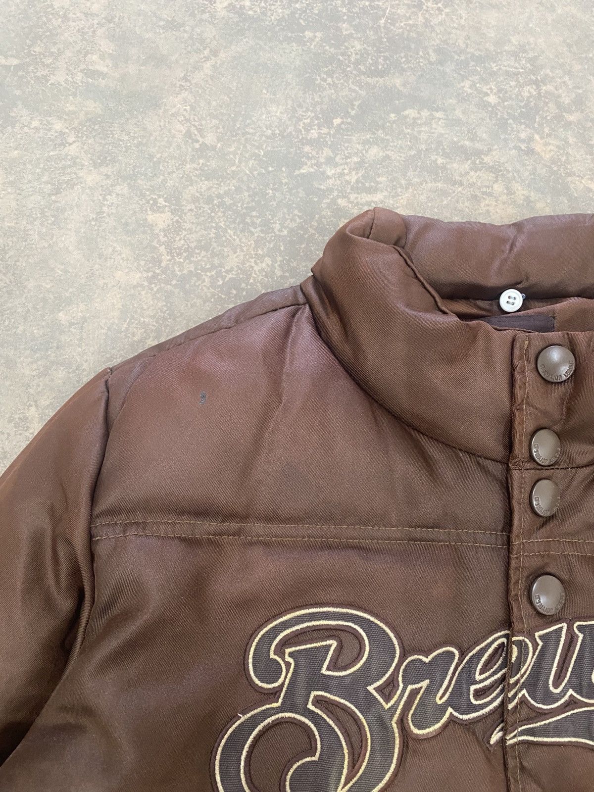 MLB VINTAGE MLB BREWERS TRAVIS BROWN PUFFER DOWN JACKET WINTER Size US M / EU 48-50 / 2 - 6 Thumbnail