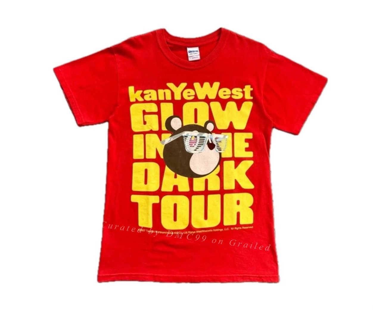 Vintage 2007 Kanye West Glow in the Dark Tour Tee Size US M / EU 48-50 / 2 - 1 Thumbnail