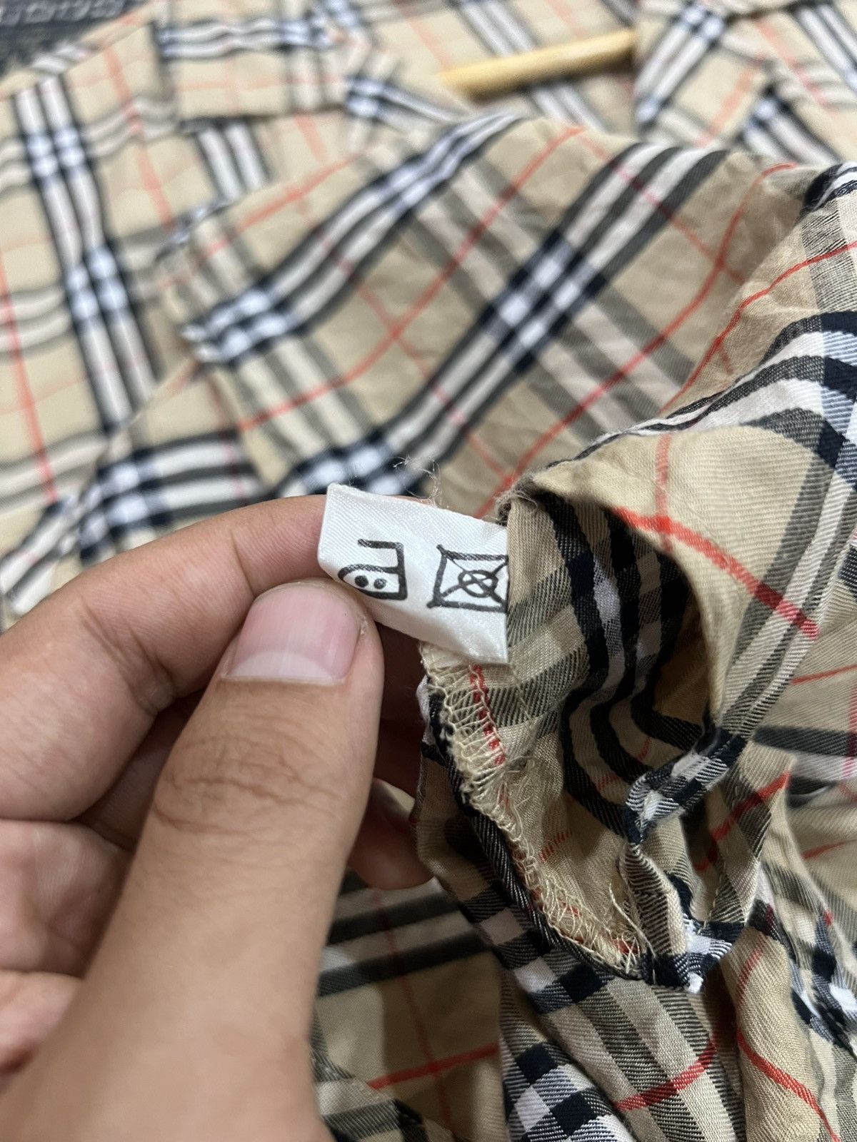 Burberry × Vintage Vtg Burberry Nova Check Shirt Size M / US 6-8 / IT 42-44 - 10 Thumbnail