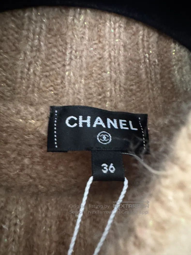 Chanel Chanel Ski series khaki cashmere pullover sweater Size XS / US 0-2 / IT 36-38 - 3 Thumbnail