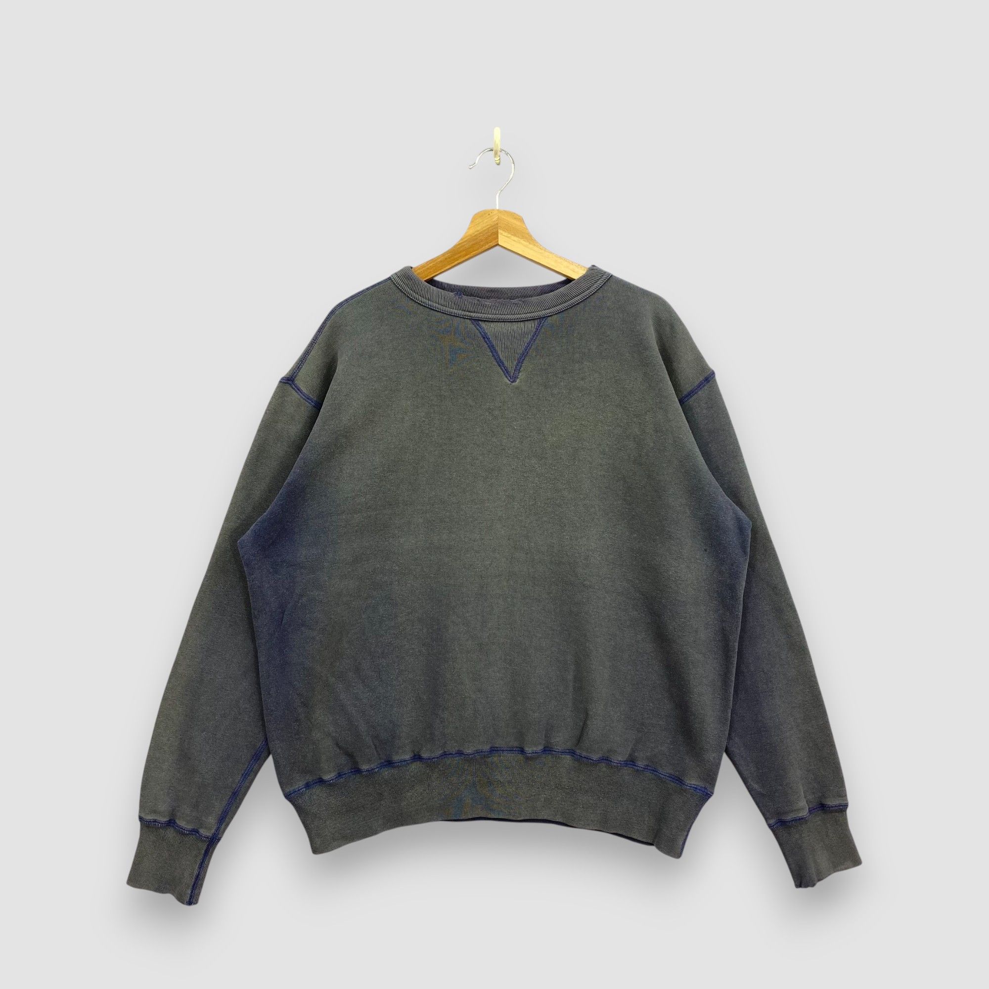 Japanese Brand Vintage 80s Distressed Hinoya Jumper V Stitch Sweatshirt Size US XL / EU 56 / 4 - 1 Thumbnail