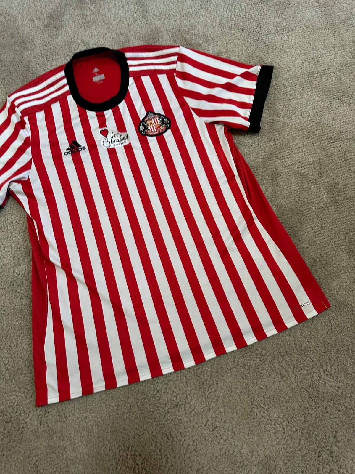 Adidas SUNDERLAND ADIDAS 2017/2018 FOOTBALL SOCCER HOME JERSEY XL Size US XL / EU 56 / 4 - 2 Thumbnail