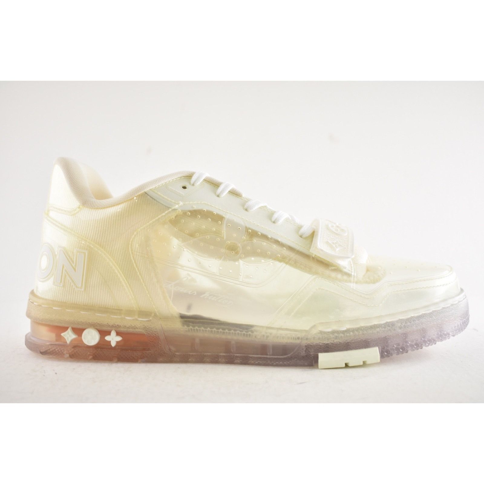 Louis Vuitton Louis Vuitton Transparent Clear PVC Strap Low Top Trainer Size US 9 / EU 42 - 2 Thumbnail