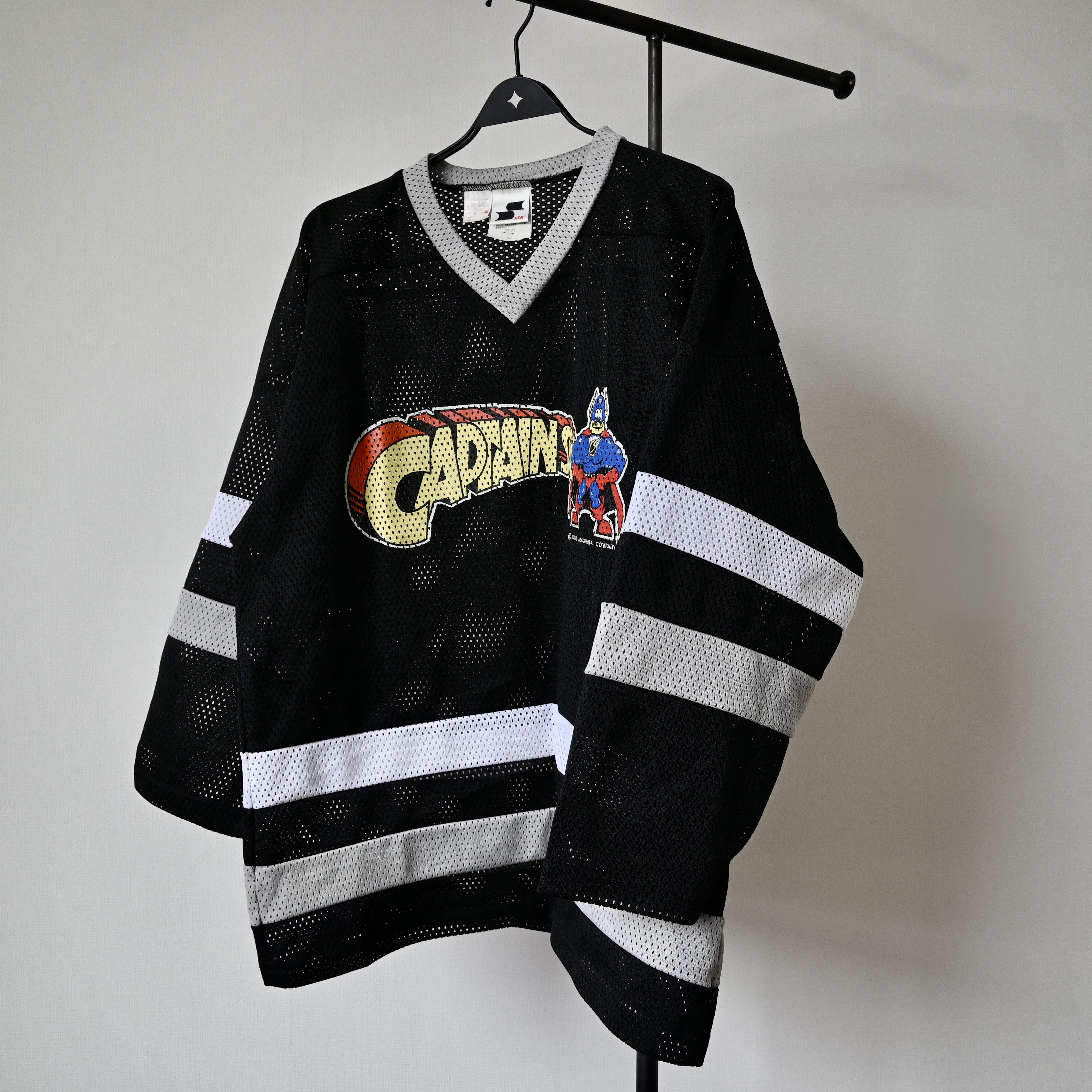 Japanese Brand Vintage 1990s CAPTAIN SSK by Susumu Matsushita hockey jersey Size US L / EU 52-54 / 3 - 13 Thumbnail
