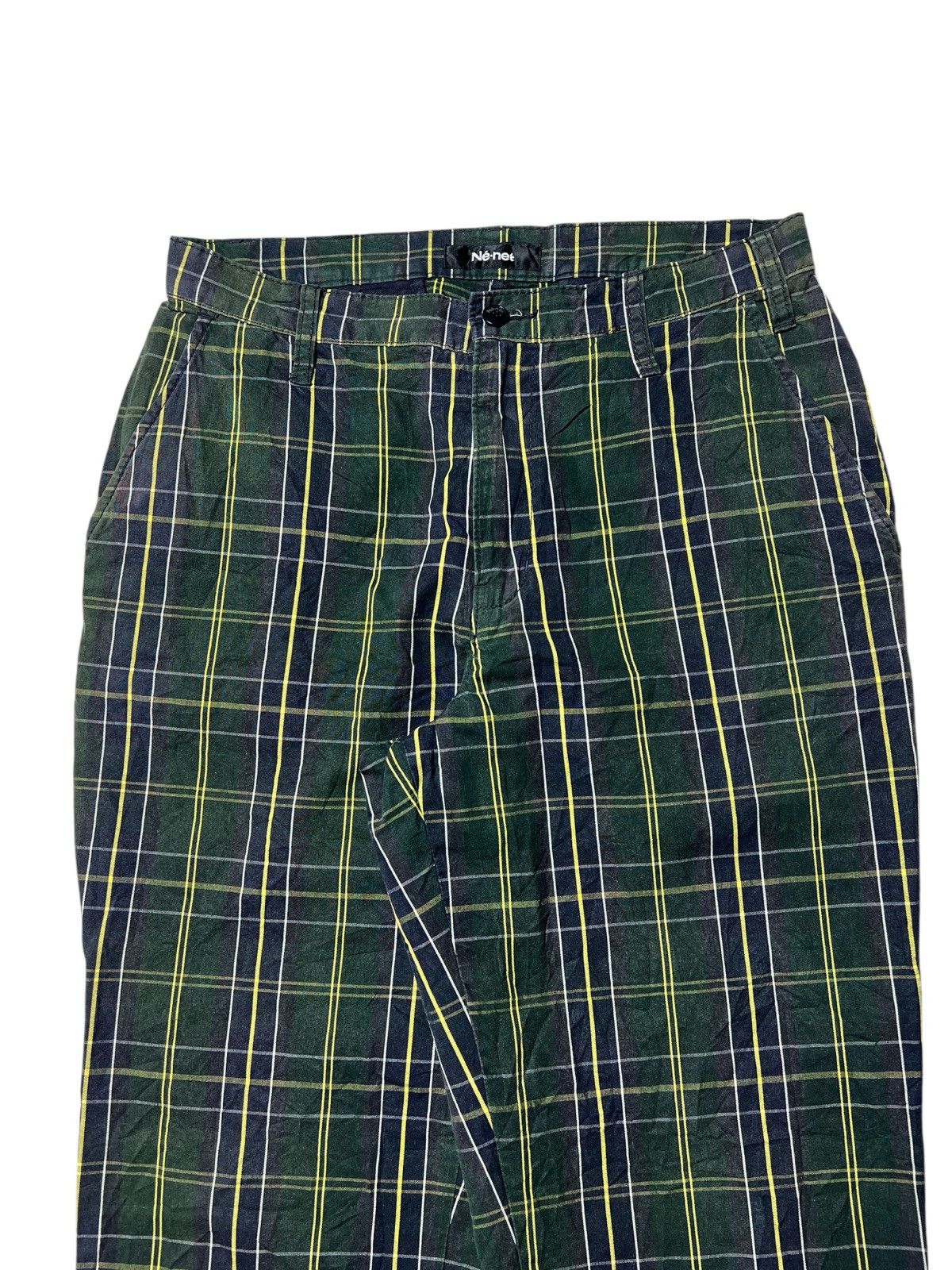 Issey Miyake Ne - Net Issey Miyake Plaid Tartan Pants Size US 28 / EU 44 - 3 Thumbnail