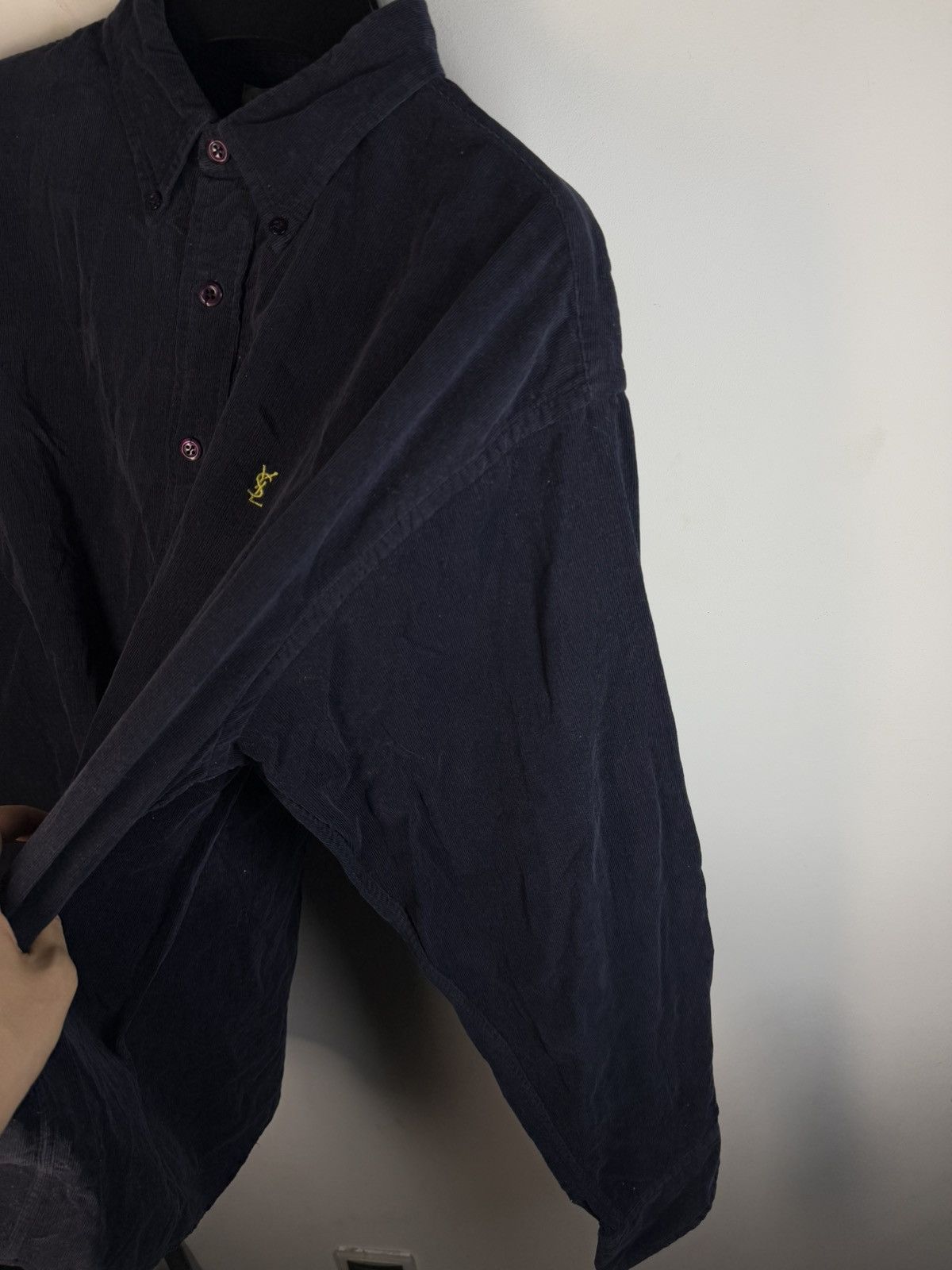 Yves Saint Laurent Corduroy YSL Shirt Velvet Soft YSL Corduroy Shirt Size US XL / EU 56 / 4 - 10 Thumbnail