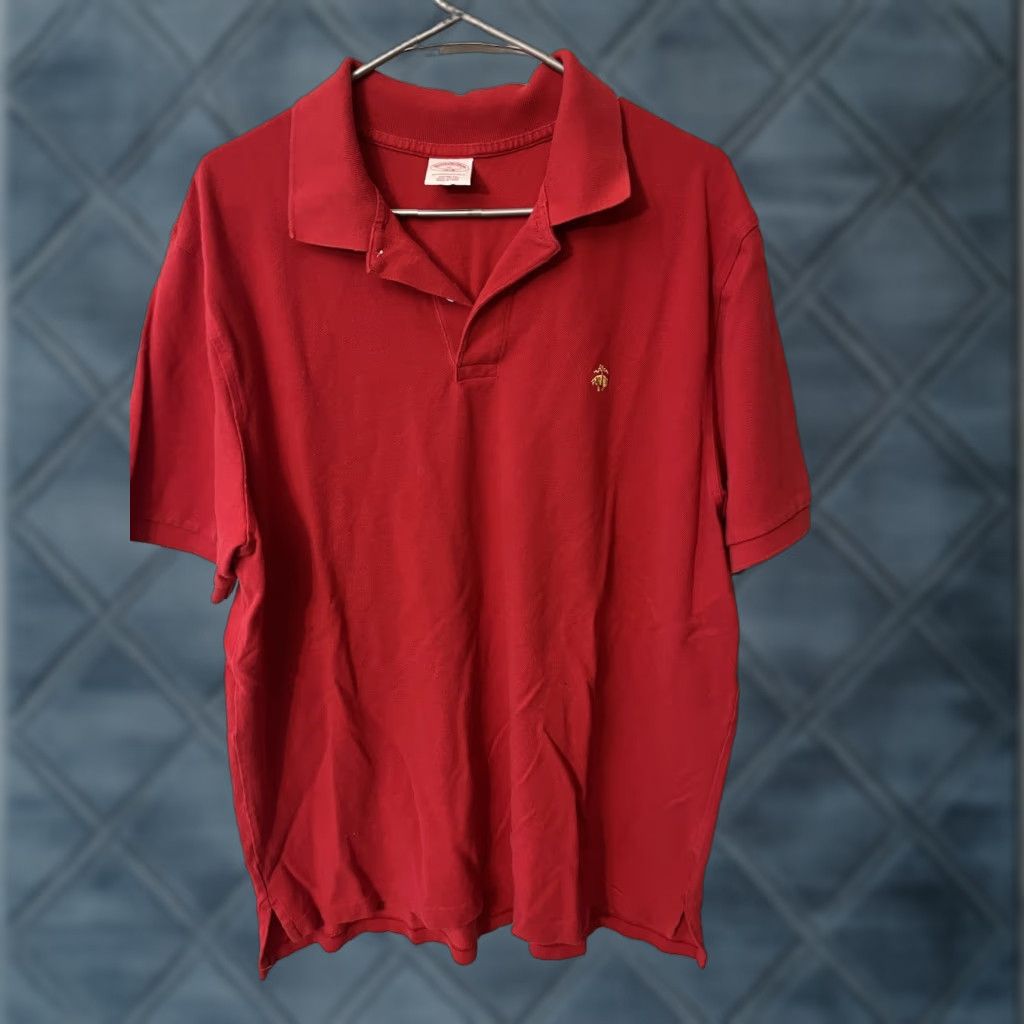 Brooks Brothers Brooks Brothers Original Fit Polo Shirt Adult XL Red Cotton Mens Performan XL Size US XL / EU 56 / 4 - 1 Thumbnail