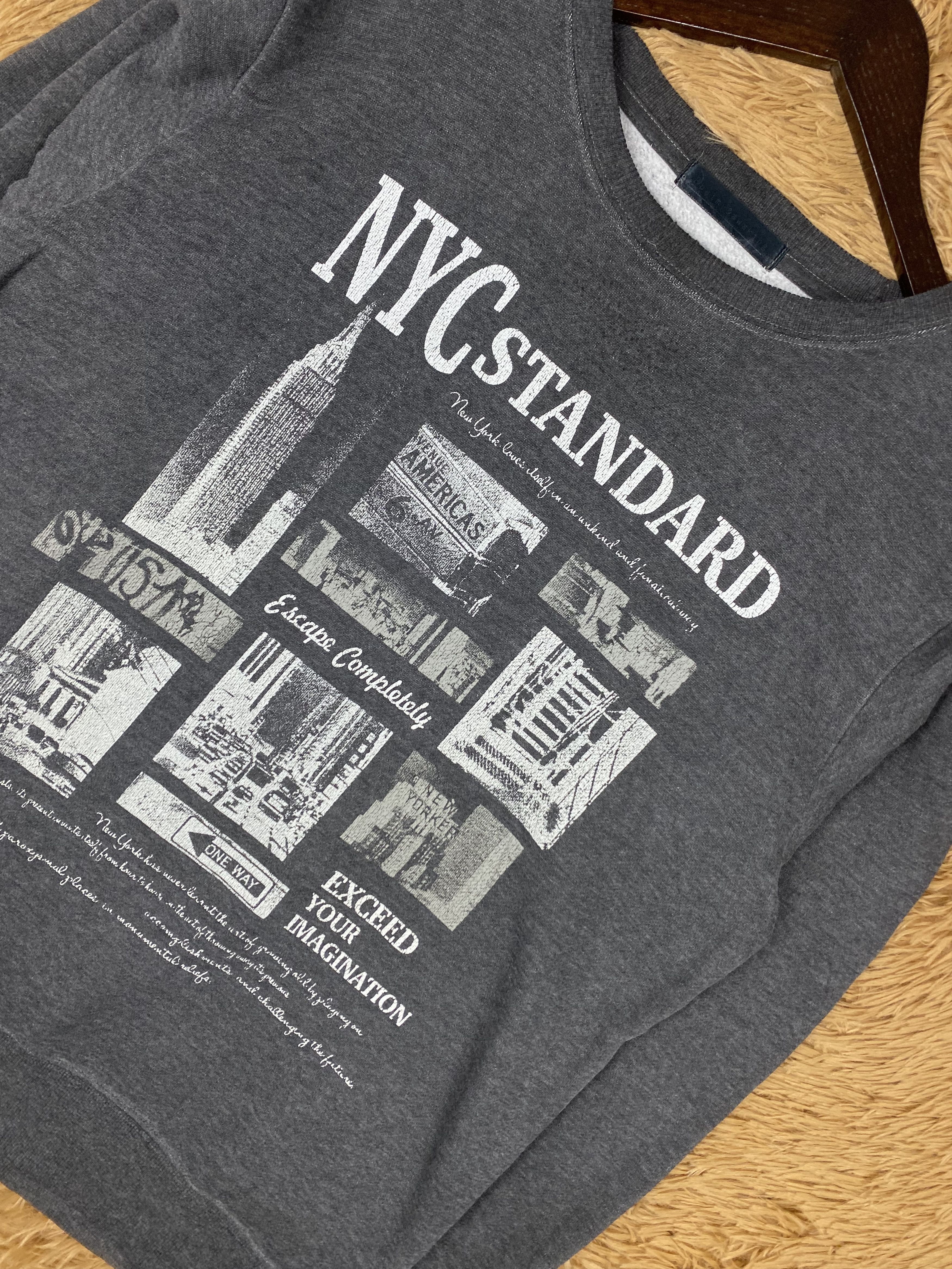 Designer × Vintage Vintage New York Standard Sweatshirts PS0220 Size US L / EU 52-54 / 3 - 2 Thumbnail