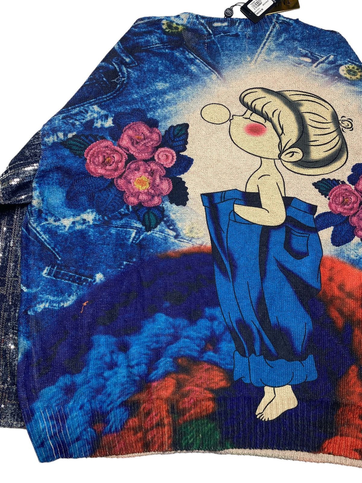 Other 2000s Take Image - Sequin Knitted Sweater Size US L / EU 52-54 / 3 - 9 Thumbnail