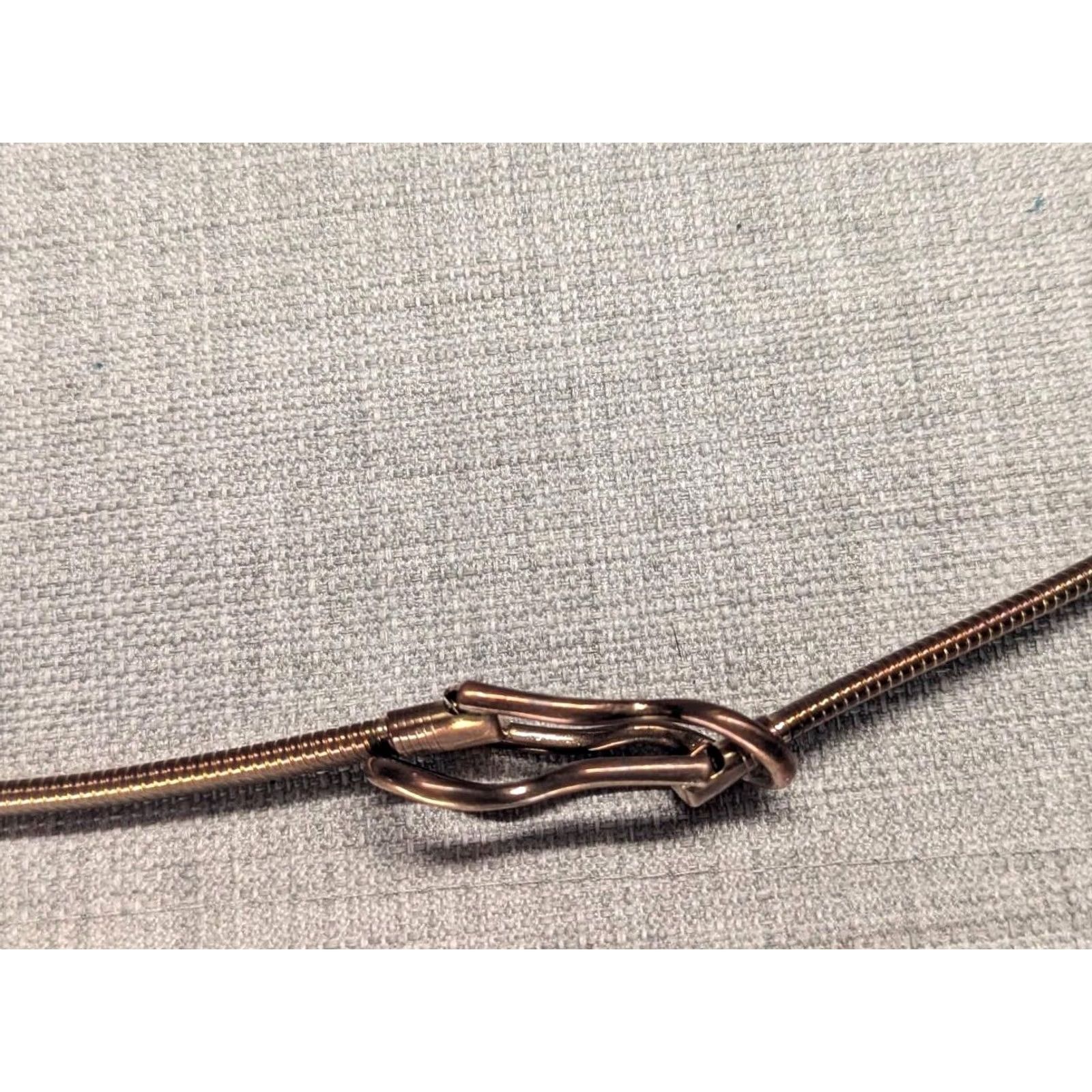 Vintage VINTAGE GLAM belt METAL gold copper 32 HOLLYWOOD 1990s STATEMENT slim Size ONE SIZE - 5 Thumbnail