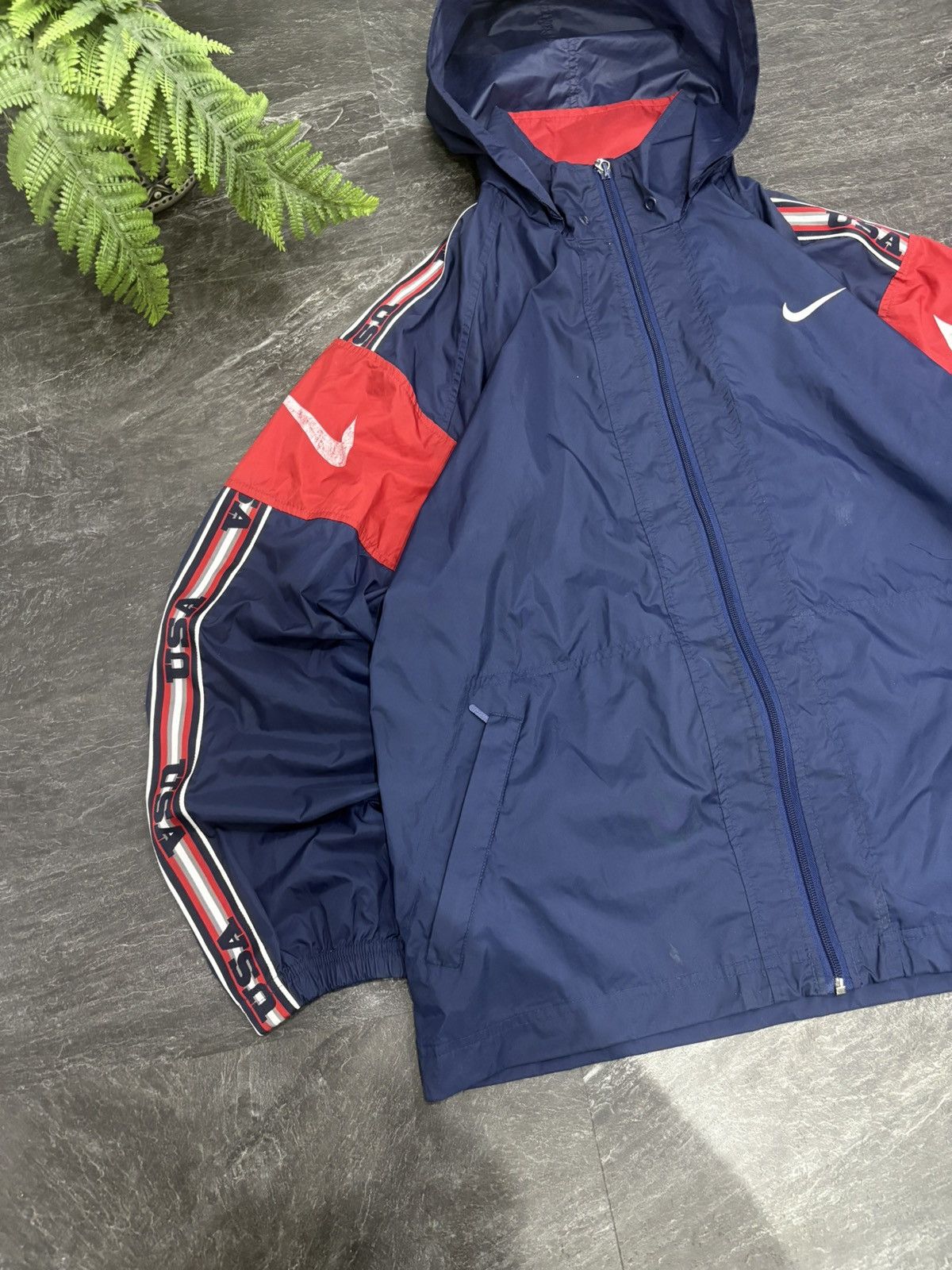 Nike 90s Vintage Nike Double Swoosh Logo Lapmpas Nylon Jacket USA Size US M / EU 48-50 / 2 - 3 Thumbnail