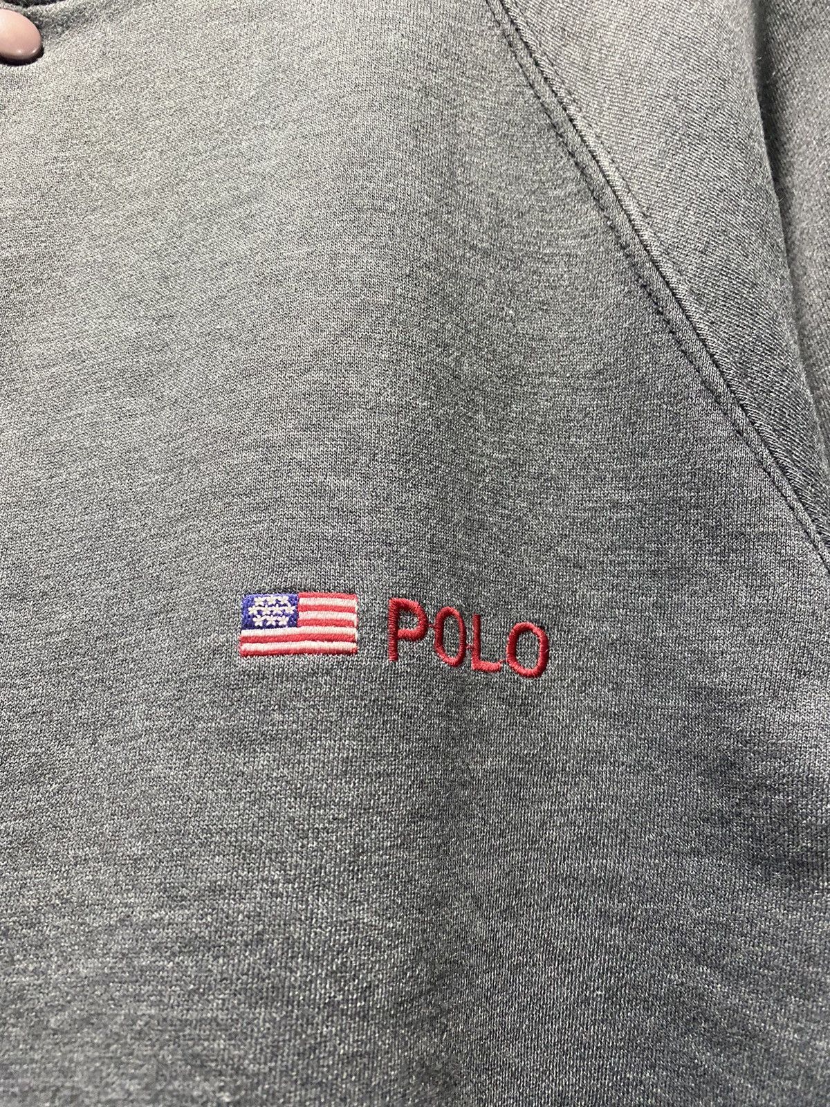 Polo Ralph Lauren × Vintage Sick☠️ Polo Sports Ralph Lauren Embroidery Varsity Jacket 90s Size US M / EU 48-50 / 2 - 7 Thumbnail