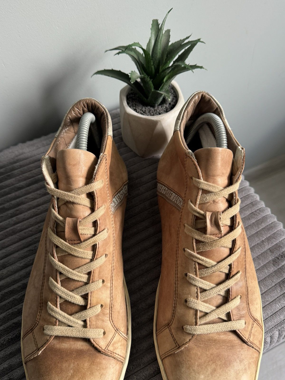 Dirk Bikkembergs Vintage Dirk Bikkembergs Leather High Top Sneakers Size US 8 / EU 41 - 9 Thumbnail