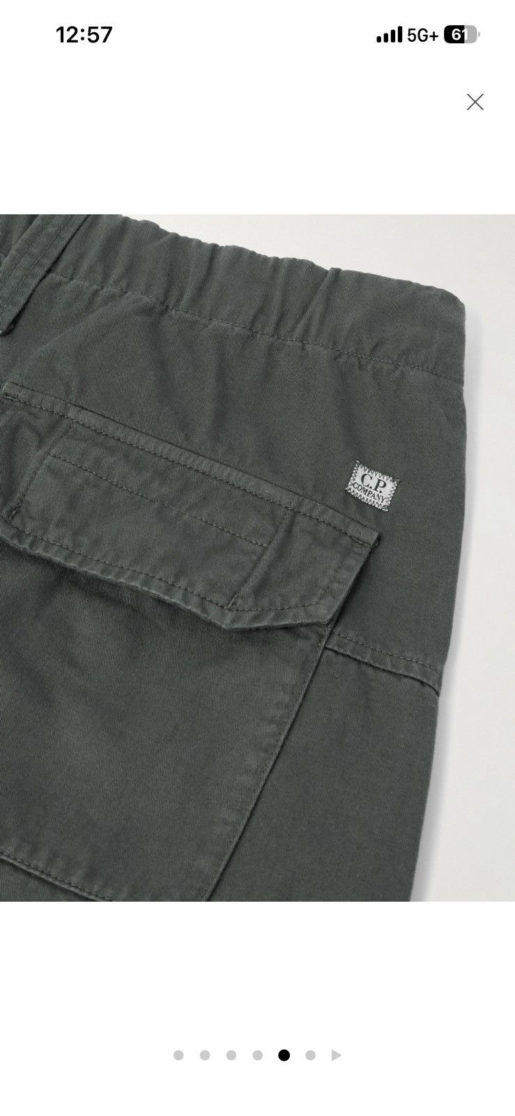 C.P. Company Wide-Leg Pleated Cotton-Garbardine Cargo Trouser Size US 32 / EU 48 - 11 Thumbnail