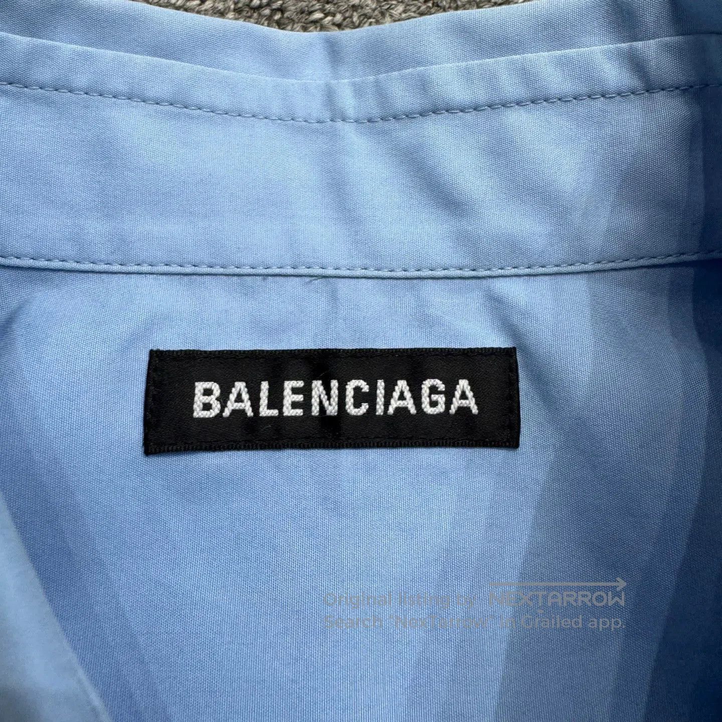 Balenciaga Blue Long Sleeve Button-Up Shirt. Size US S / EU 44-46 / 1 - 2 Thumbnail