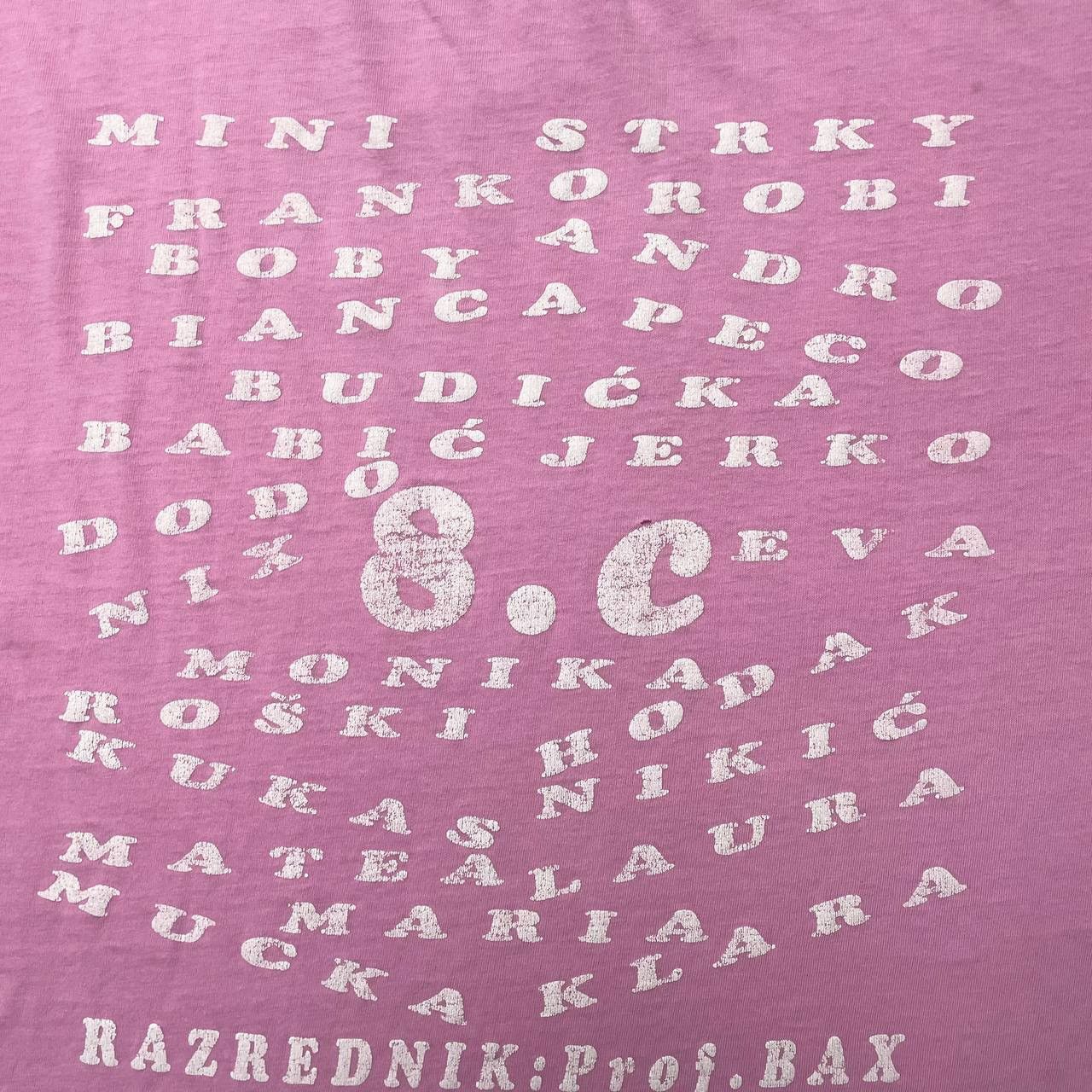 Vintage Vintage Y2K FBI Quote Thrashed T Shirt Faded Pink Size L Size US L / EU 52-54 / 3 - 16 Thumbnail