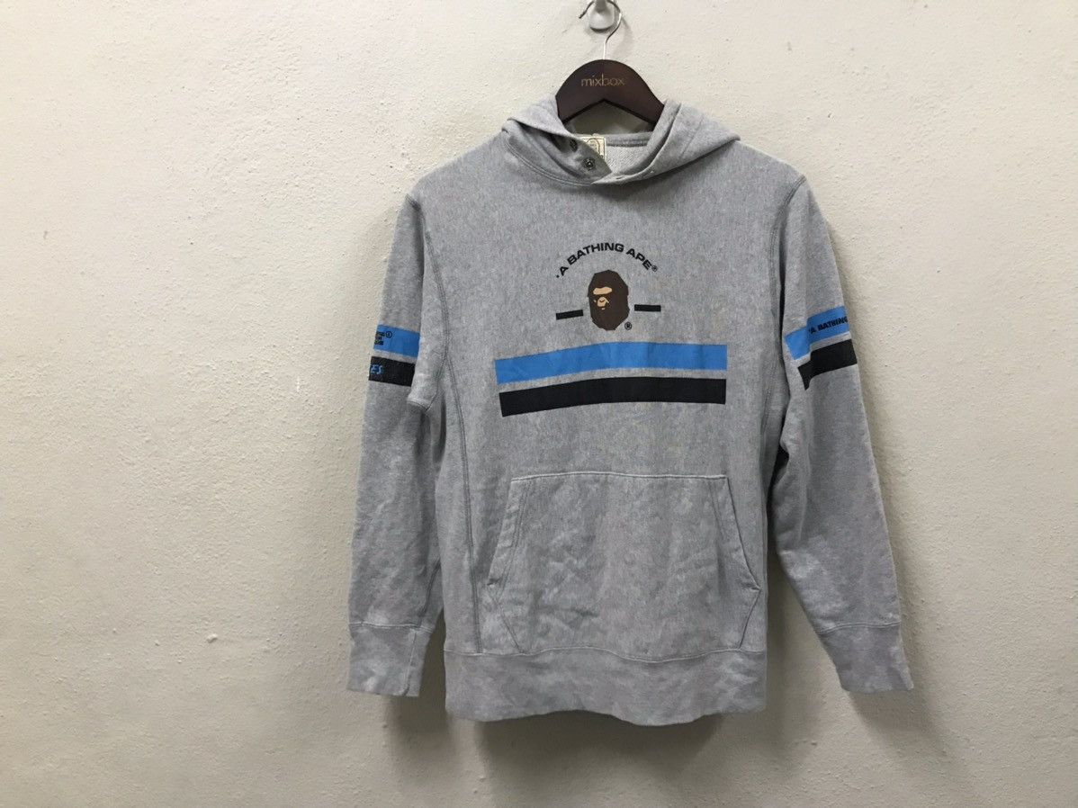 image of Bape x Vintage A Bathing Ape Hoodie in Grey, Men's (Size Small)