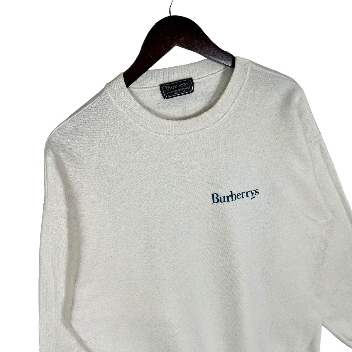 Burberry Vintage Burberrys Sweatshirt Crewnek Spellout Small Logo Size US L / EU 52-54 / 3 - 7 Thumbnail