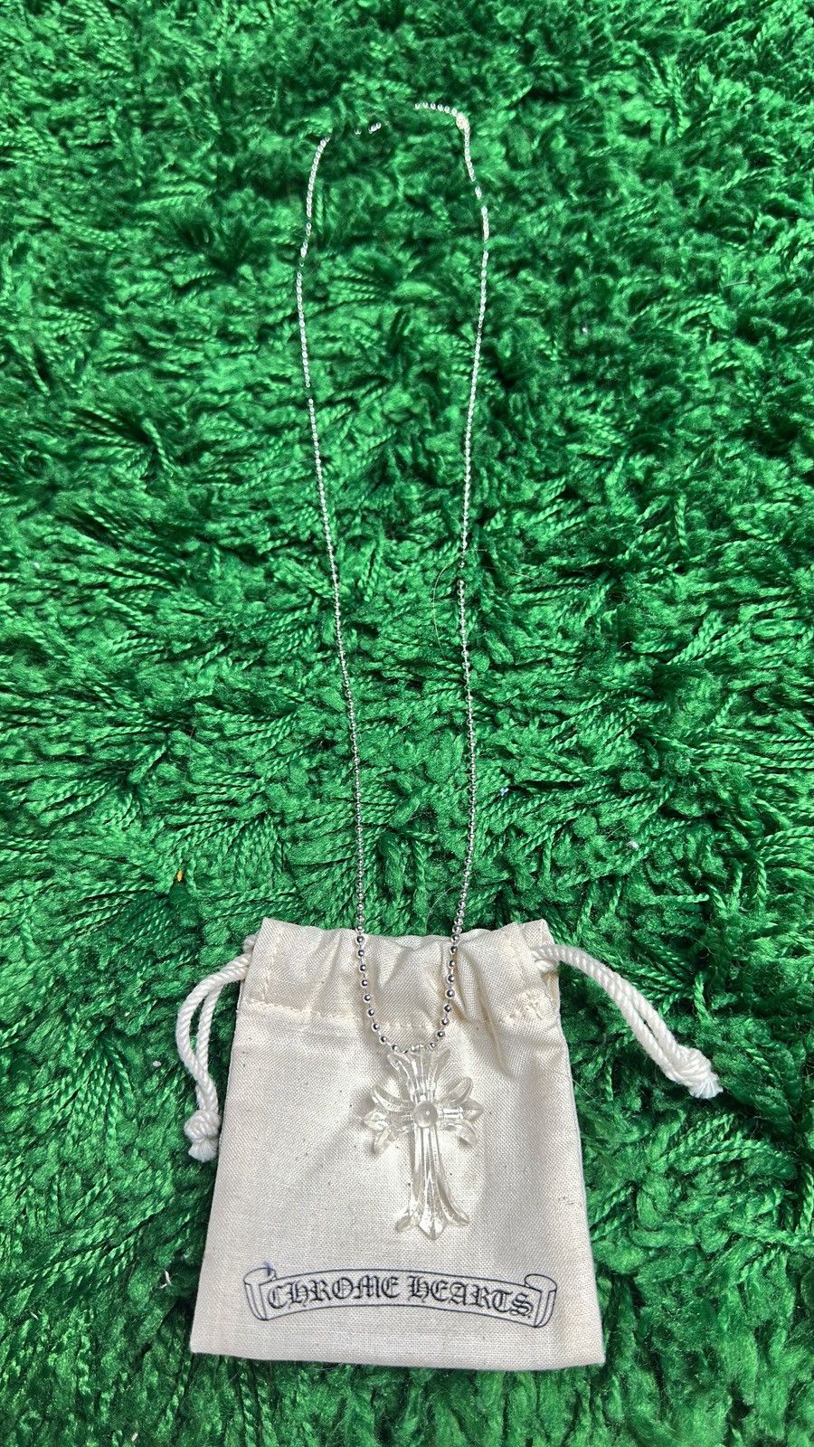 Chrome Hearts Chrome Clear Silicone Cross Pendant Size ONE SIZE - 2 Thumbnail