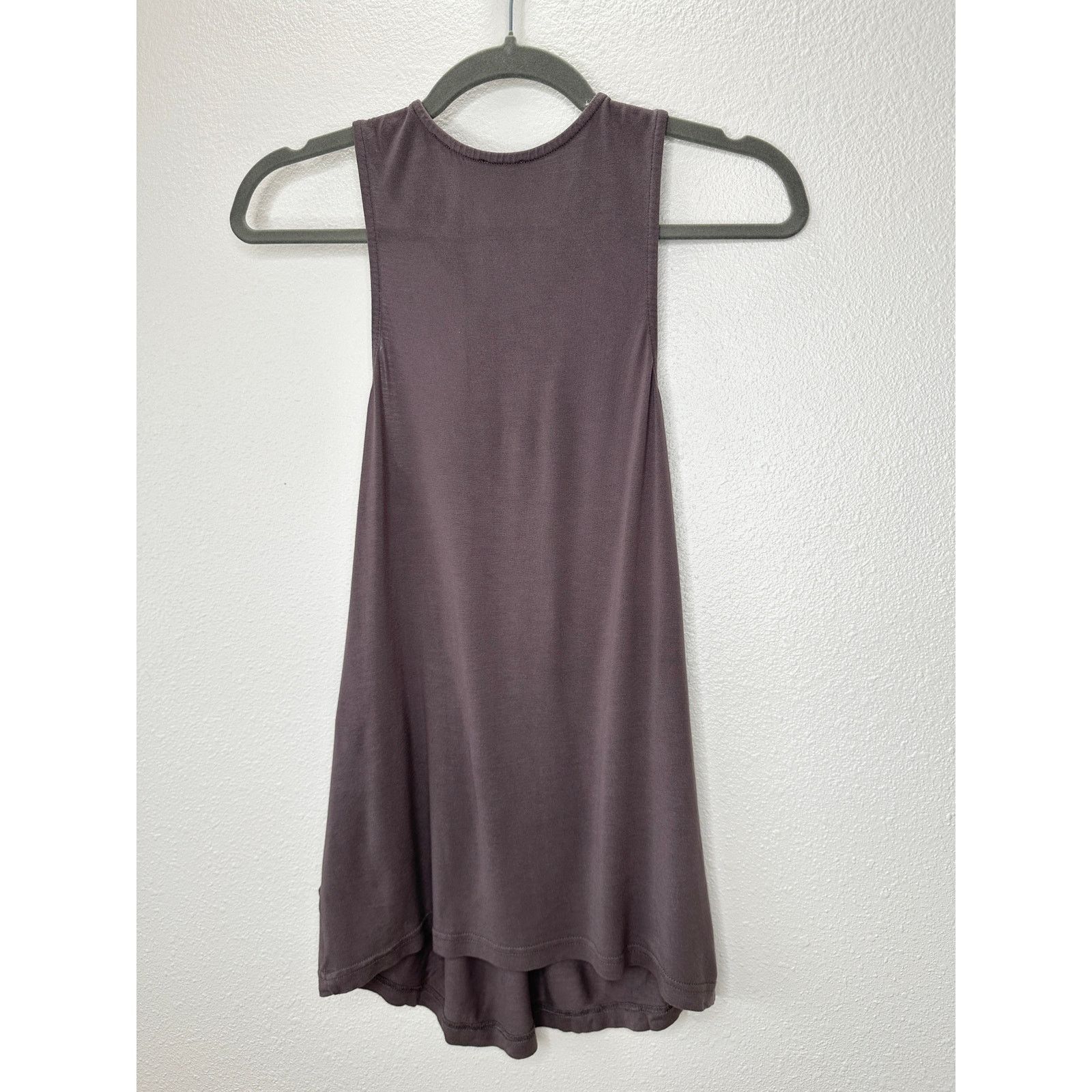 Esprit Esprit Gray Satin Strap Racer Front Flowy Tank Top Size M / US 6-8 / IT 42-44 - 2 Thumbnail