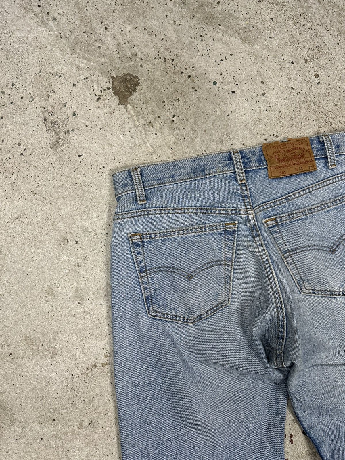 Levi's Vintage 1992 Levi’s 501 Blue Jeans Denim Pants 90s made usa Size US 30 / EU 46 - 19 Thumbnail