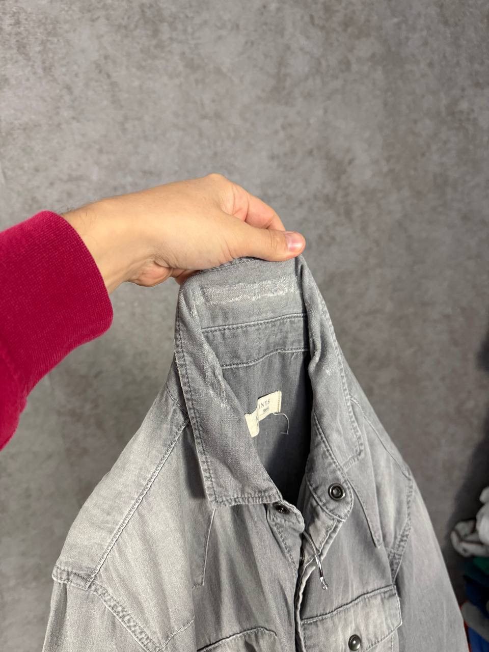 Allsaints Allsaints designer double pocket distressed shirt Size US S / EU 44-46 / 1 - 12 Thumbnail