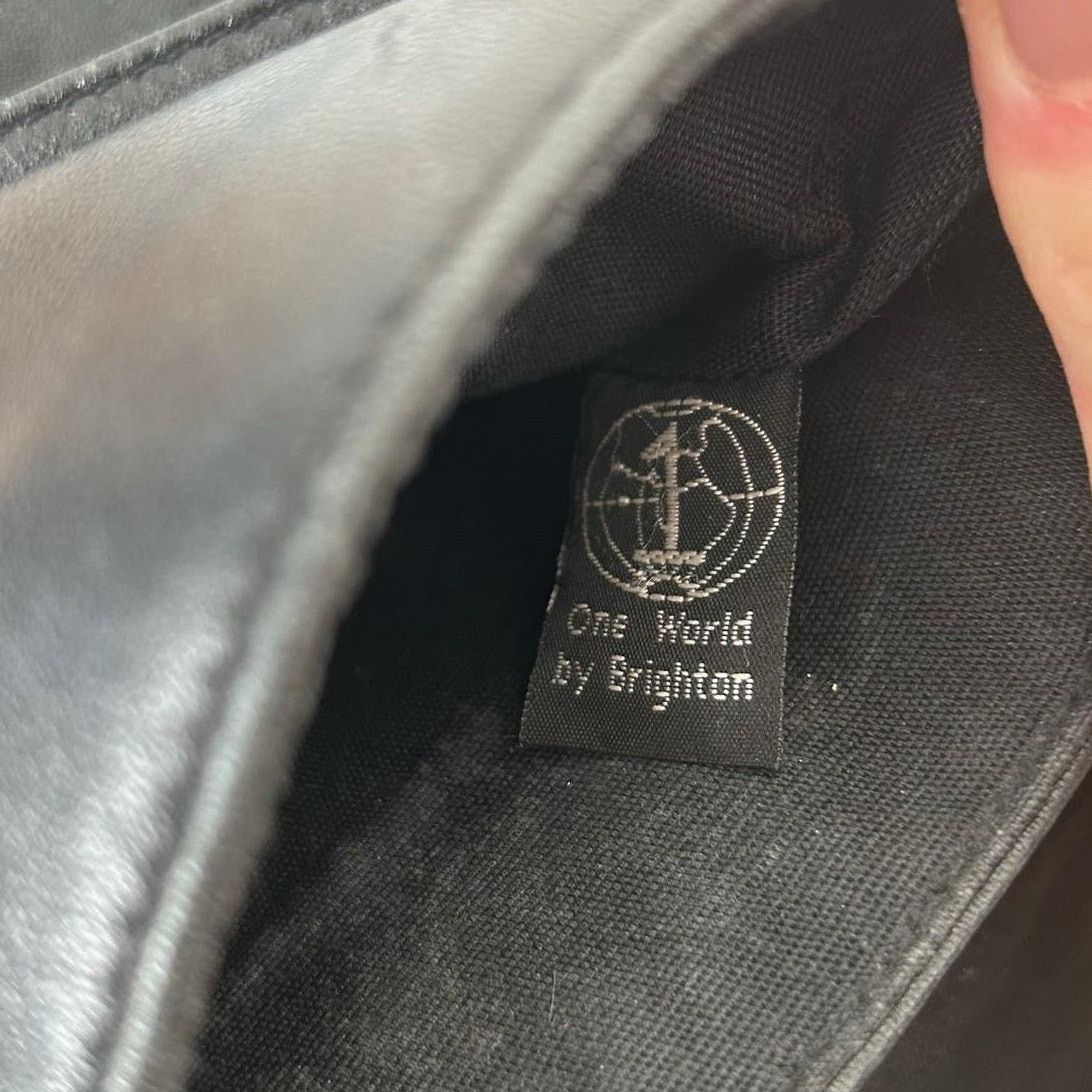 Brighton Brighton One World Black Leather Crossbody Bag Size ONE SIZE - 5 Thumbnail